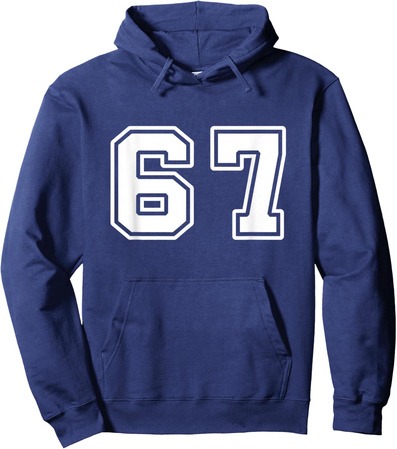67 Gen Alpha Six Seven Italian 6 7 Brainrot Player Meme Hoodie - Hoodie | Navy