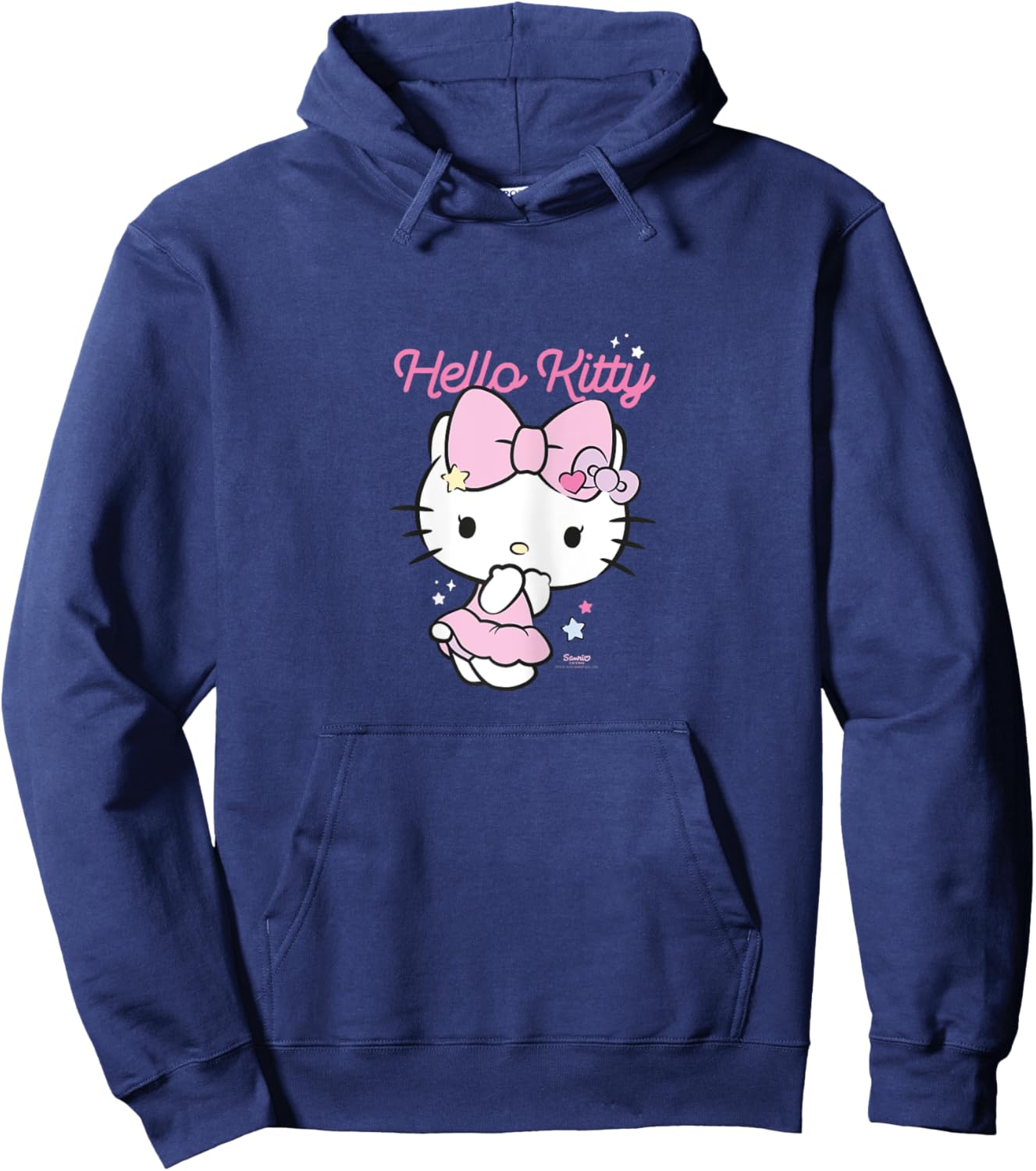 Hello Kitty Character Hoppla Design , black Hoodie - Hoodie | Navy