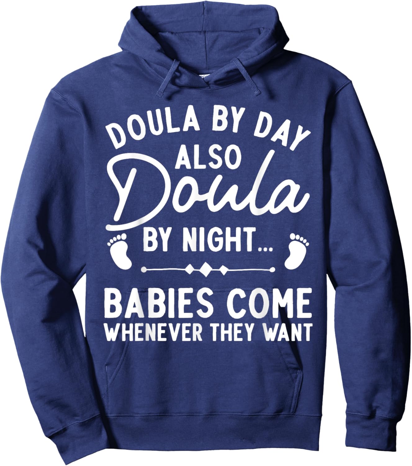 Doula Art Girl Labor & Delivery Birth Worker Doula Hoodie - Hoodie | Navy