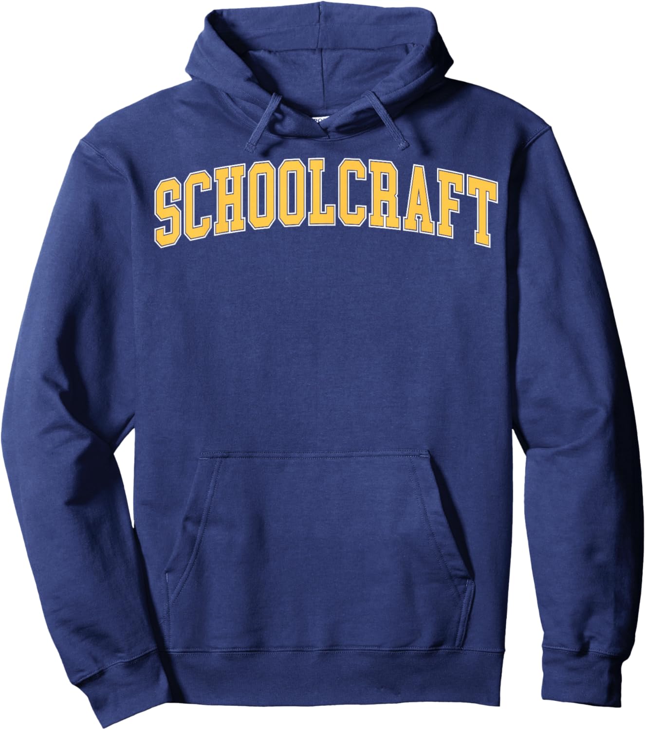 Retro Personalized Schoolcraft Name Vintage Arch Men Women Hoodie - Hoodie | Navy