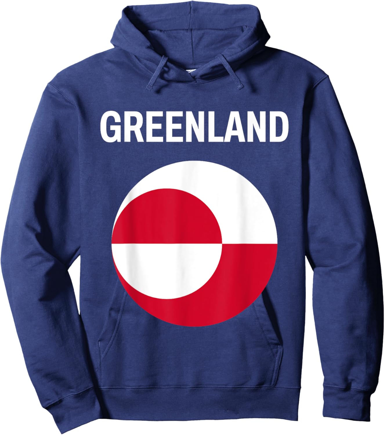 Greenland Flag Modern Hoodie - Hoodie | Navy