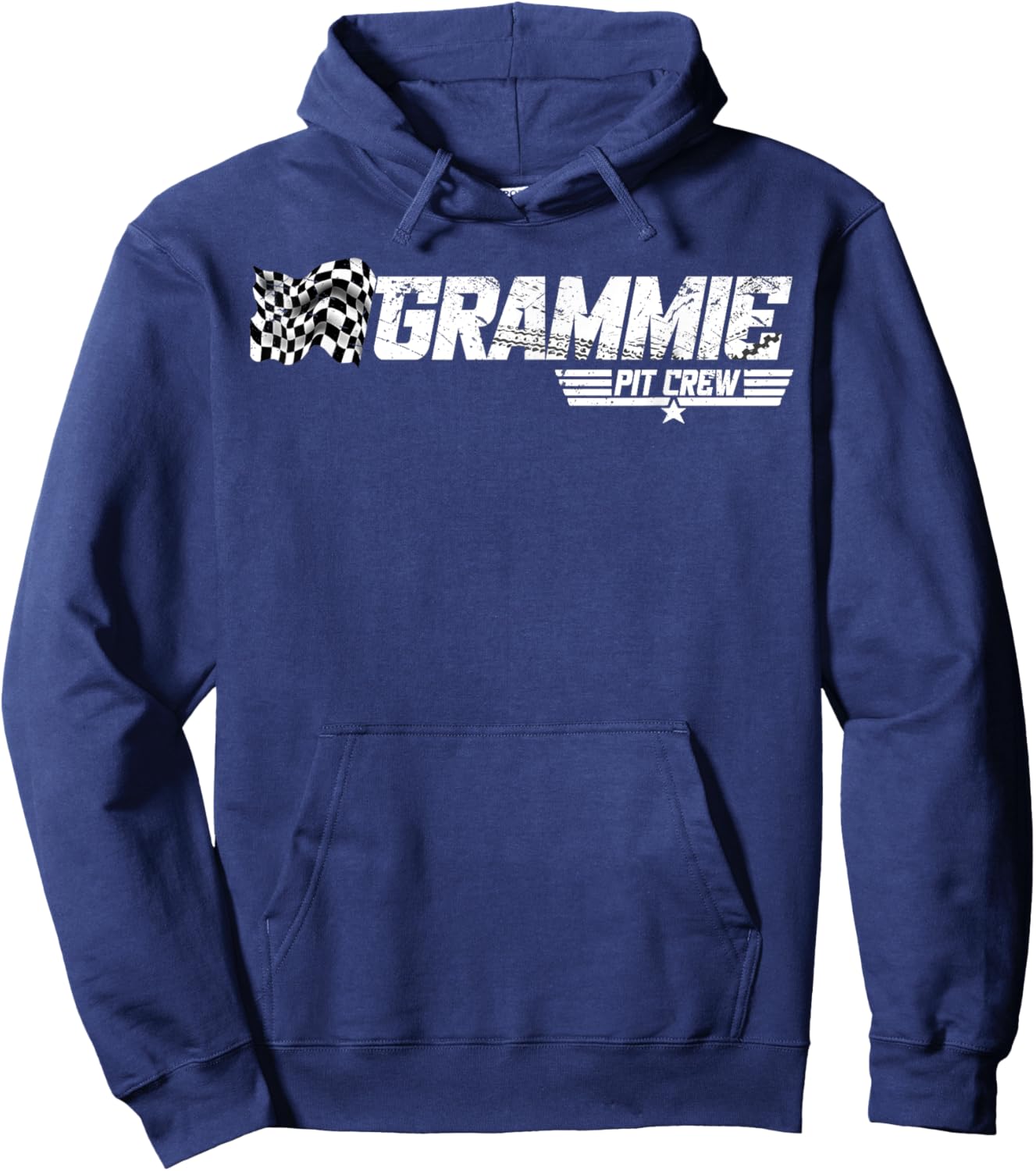 Grammie Pit Crew Race Car Birthday Family Racing Hoodie - Hoodie | Navy