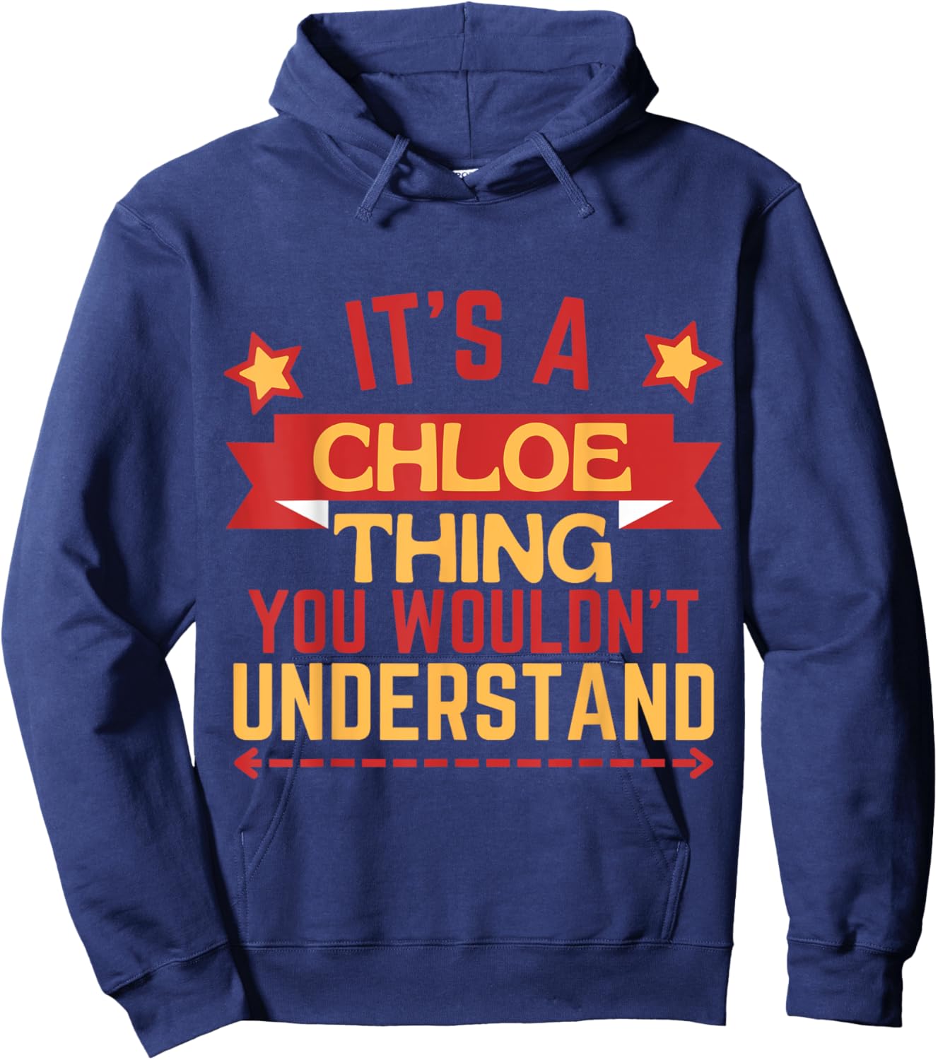Chloe Name Funny Gift Chloe Hoodie - Hoodie | Navy