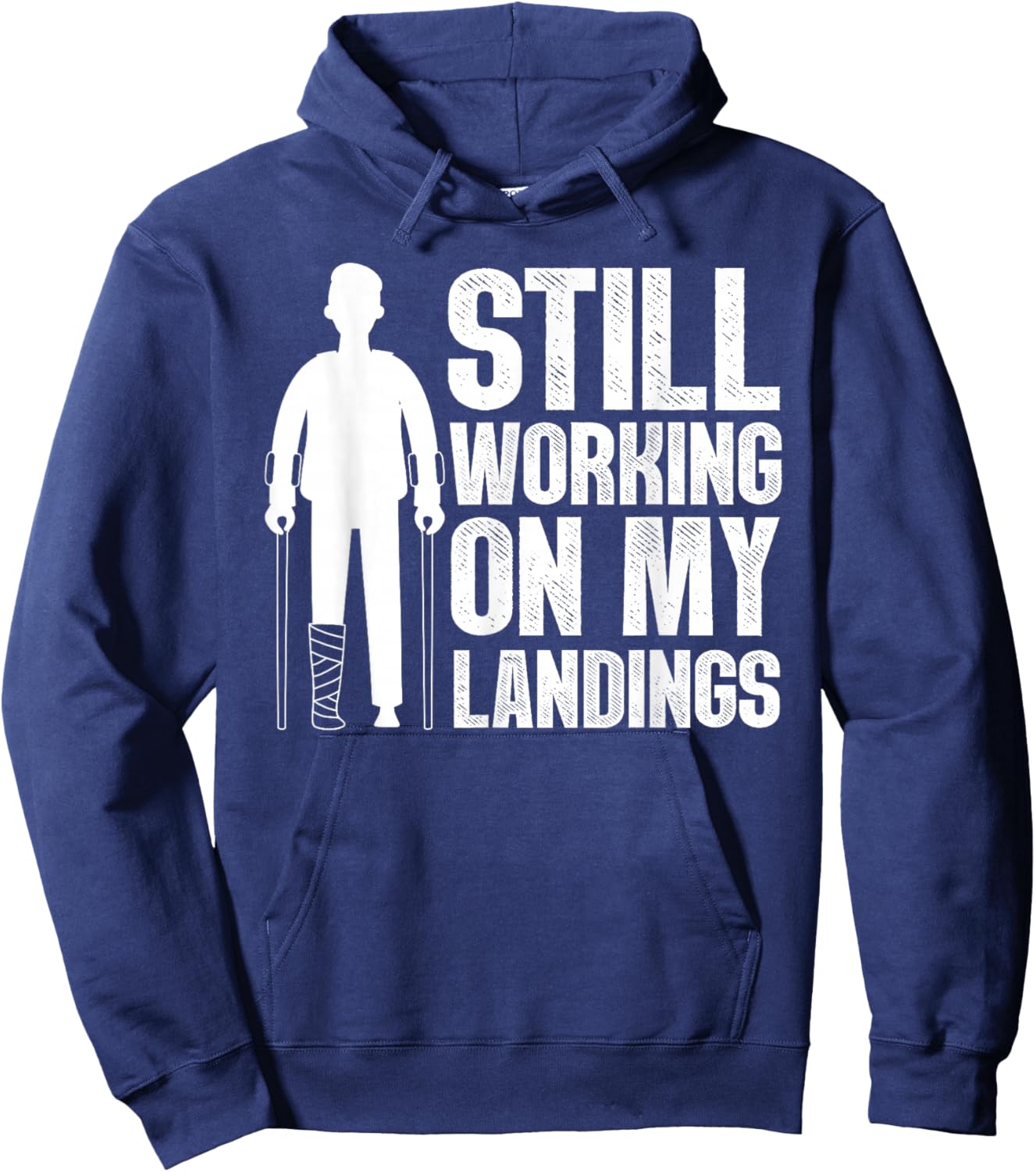 Cool Broken Leg Art Women Foot Ankle Knee Broken Leg Hoodie - Hoodie | Navy