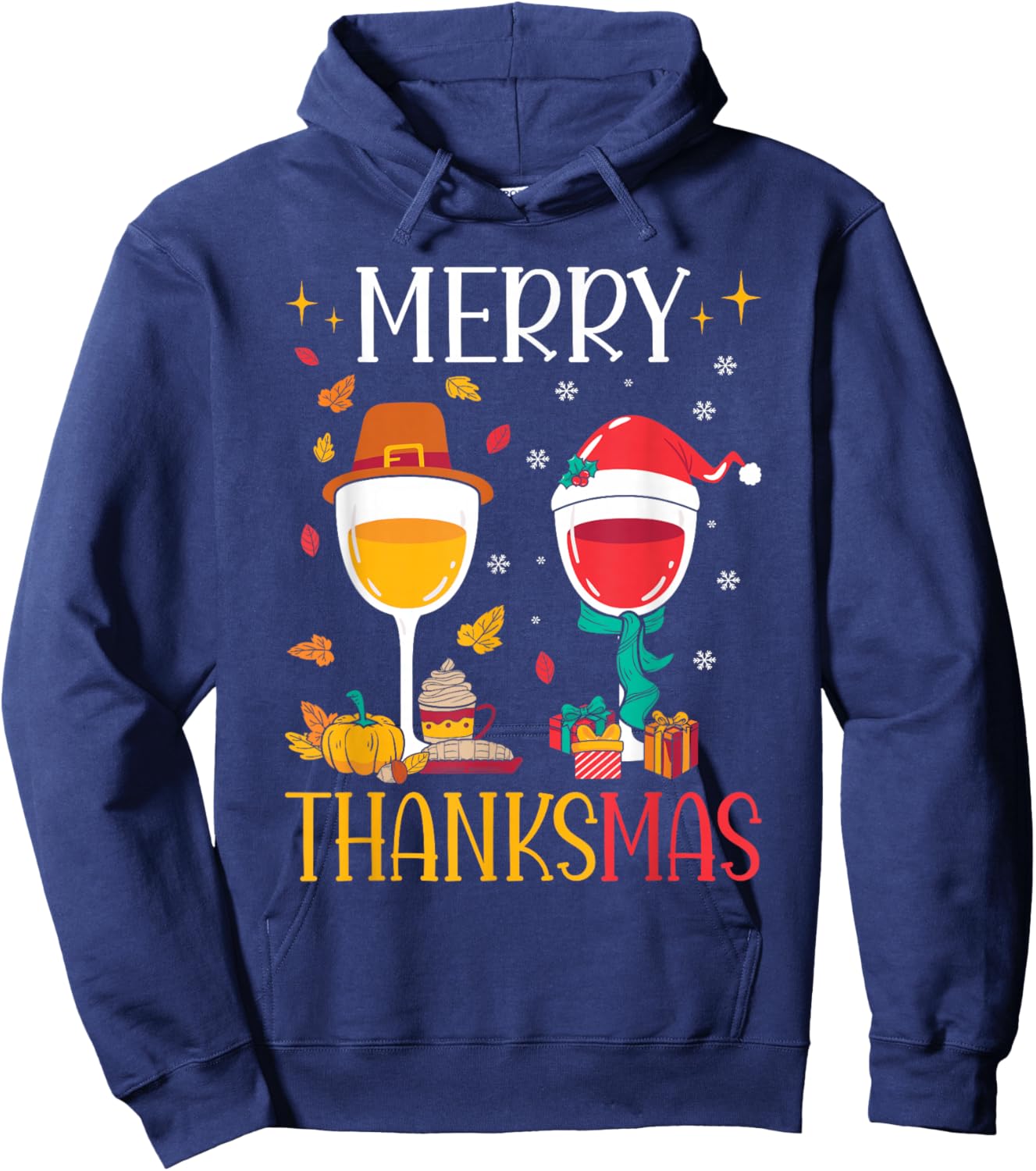 Funny Wine Hoodie - Hoodie | Navy