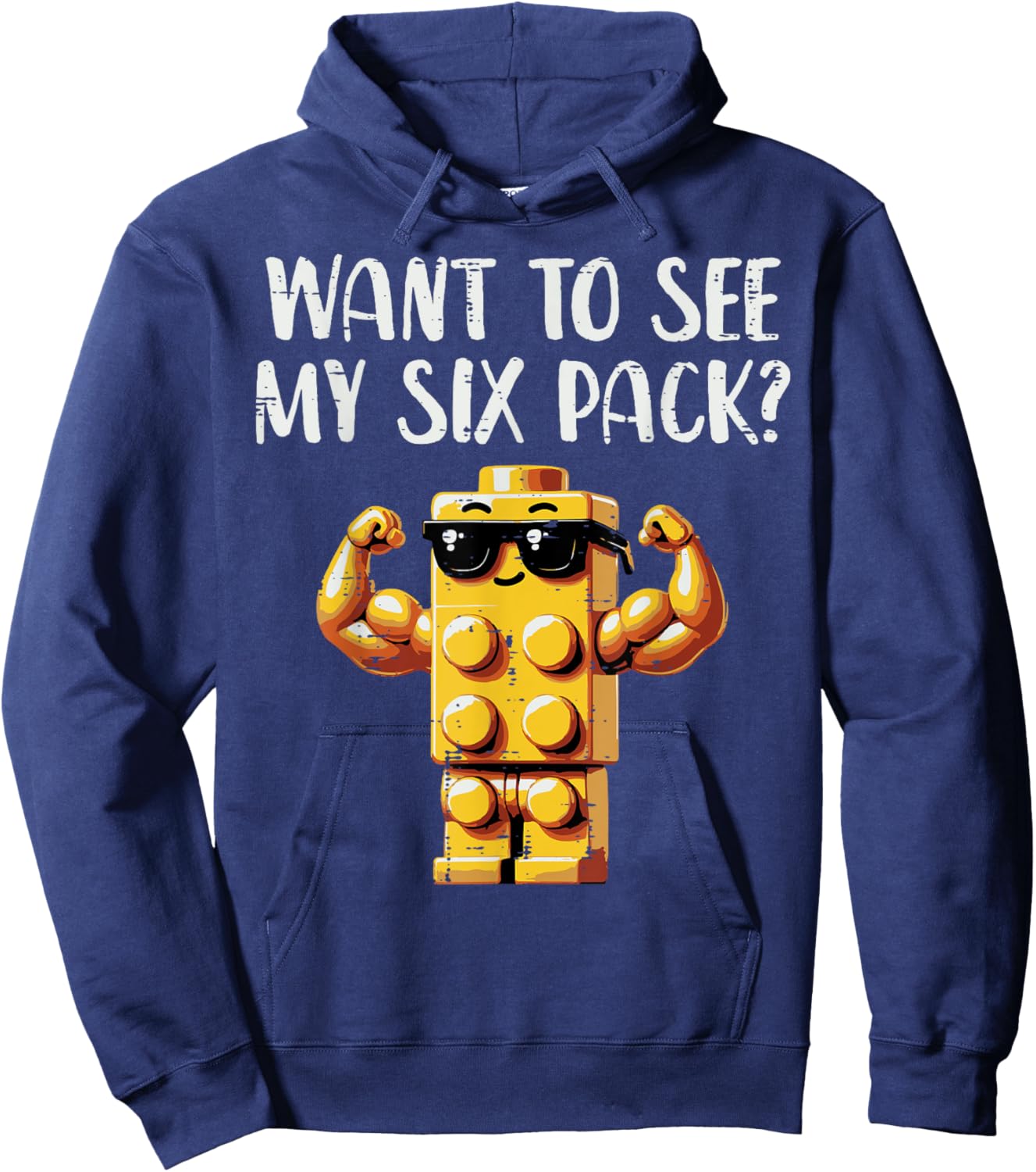 Bricks Want To See My 6 Pack Funny Saying Men Boys Kids Hoodie - Hoodie | Navy