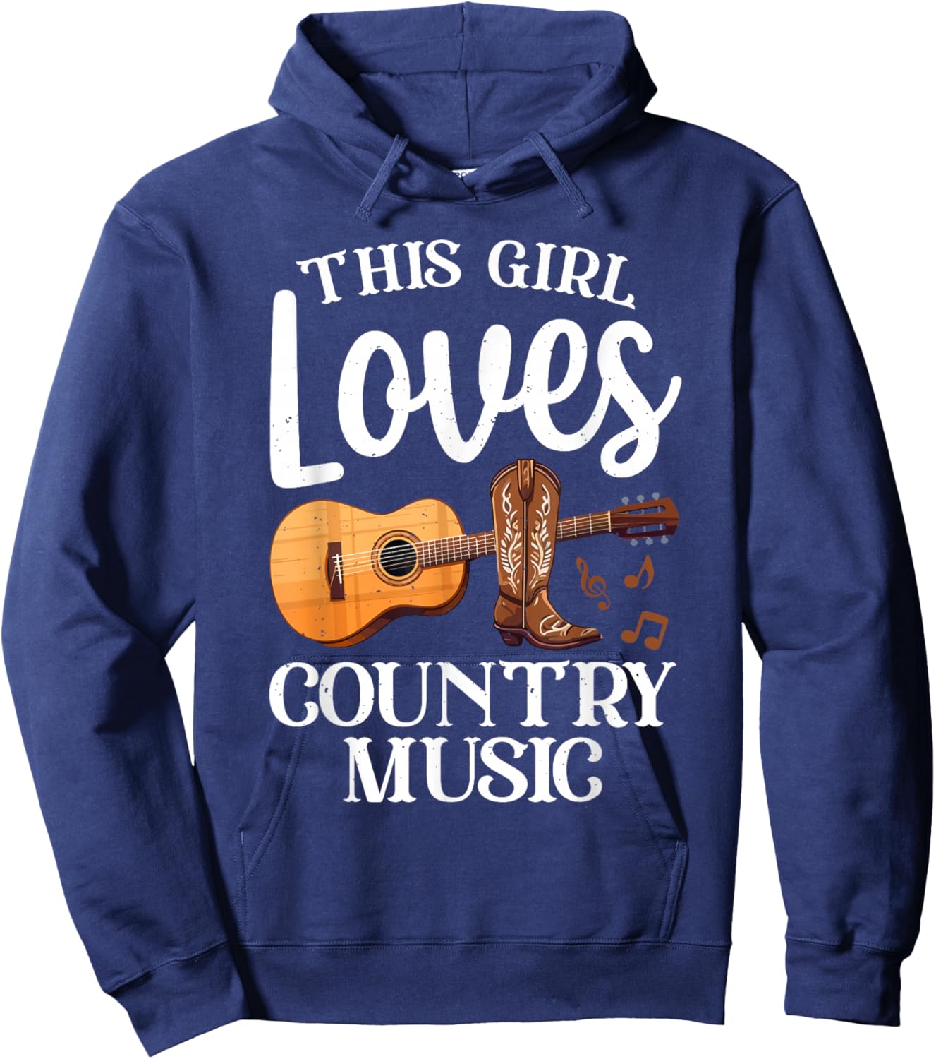 Best Country Music Art For Girl Women Musician Country Music Hoodie - Hoodie | Navy