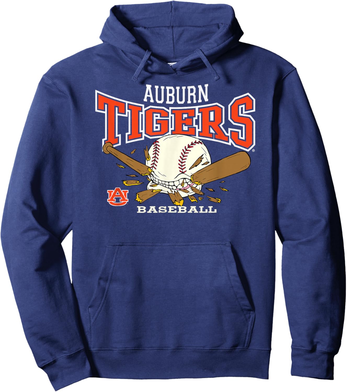 Auburn Tigers Baseball Bite Navy Officially Licensed Hoodie - Hoodie | Navy