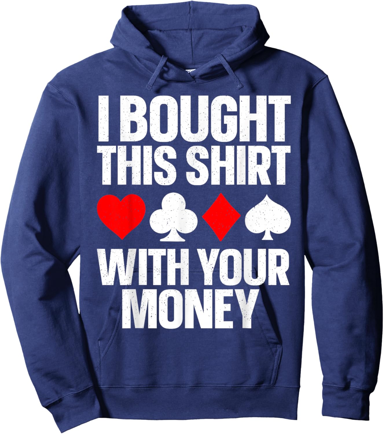 Best Poker Gift Gambling Poker Stuff & Accessories -Adults Poker Player Poker Lover Black Small Classic Fit Short Sleeve Hoodie - Hoodie | Navy