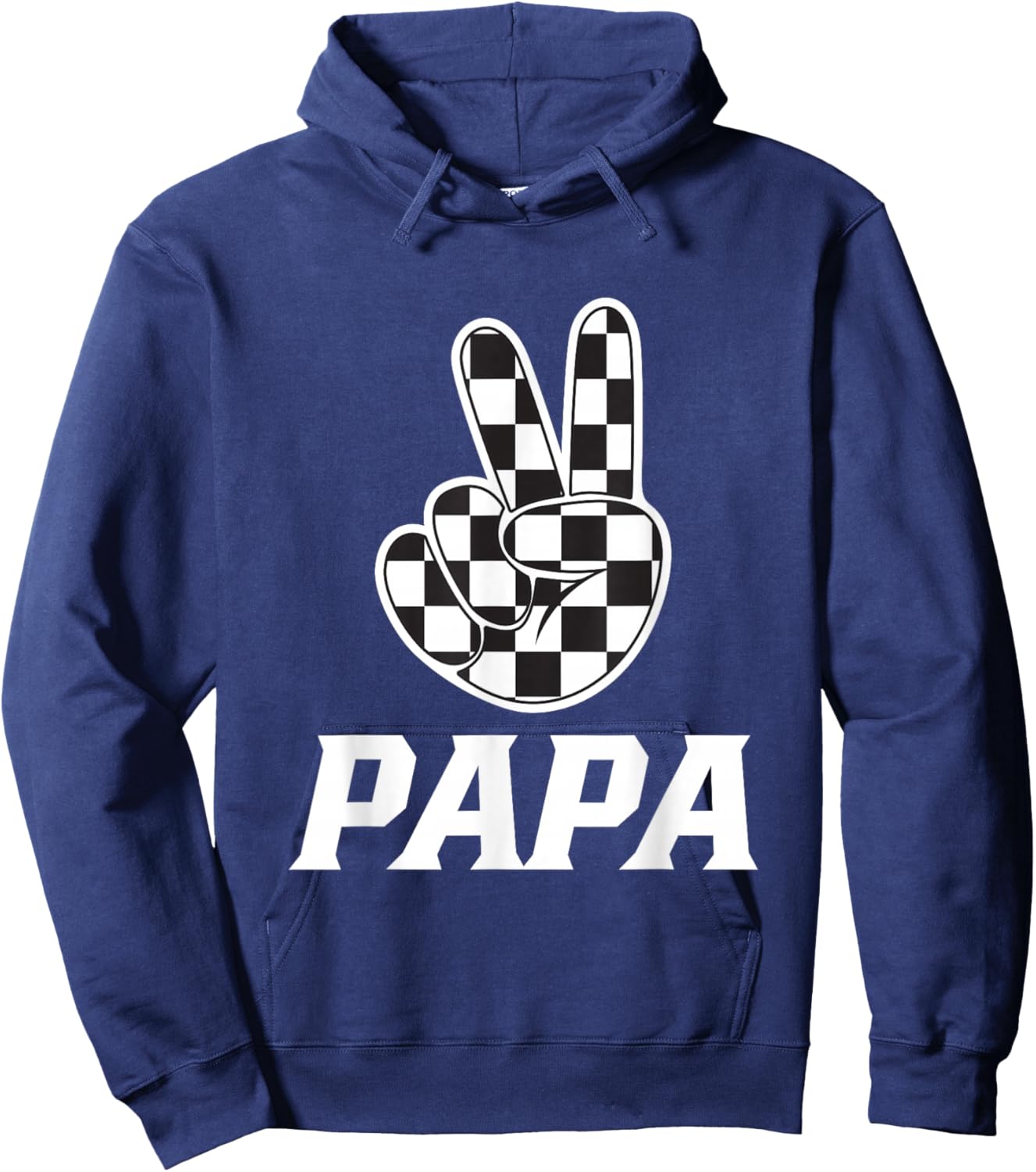 Papa Birthday Party Car Race Family Matching Pit Car Racing Hoodie - Hoodie | Navy