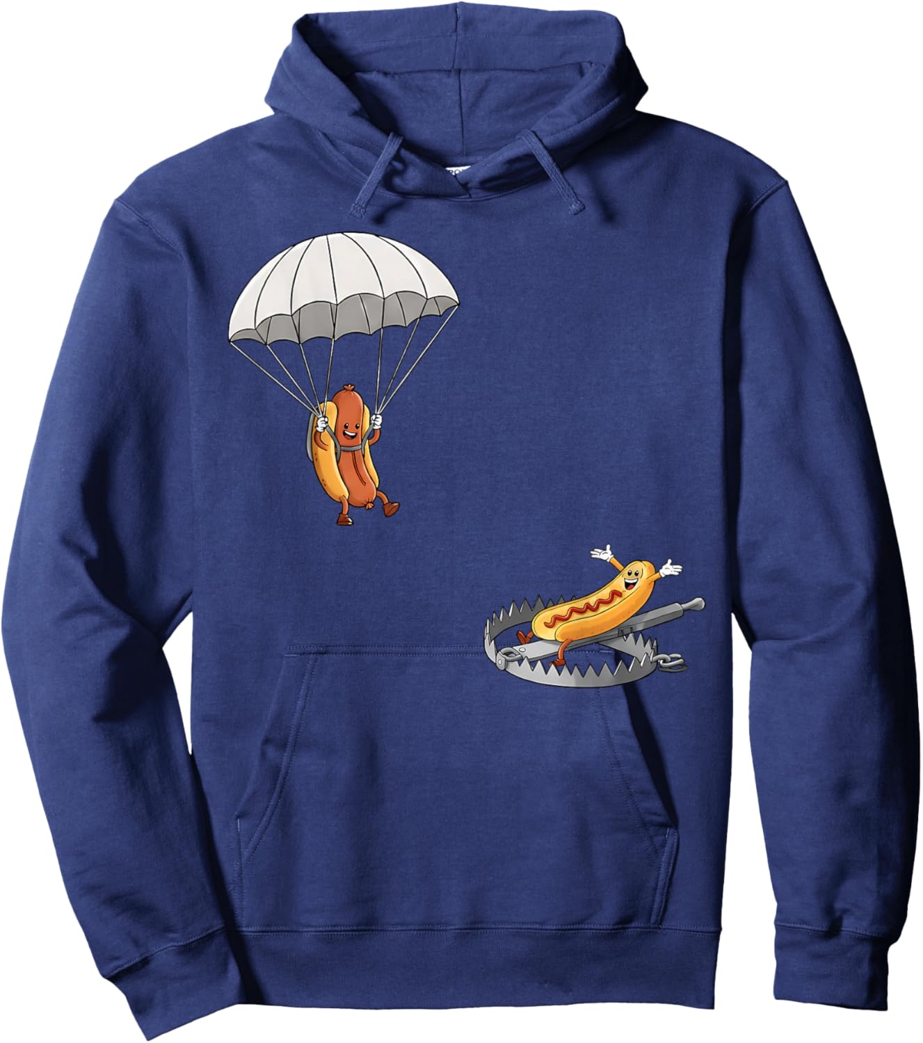 Hotdog High Dive Funny Carnival Food Men Women Hoodie - Hoodie | Navy