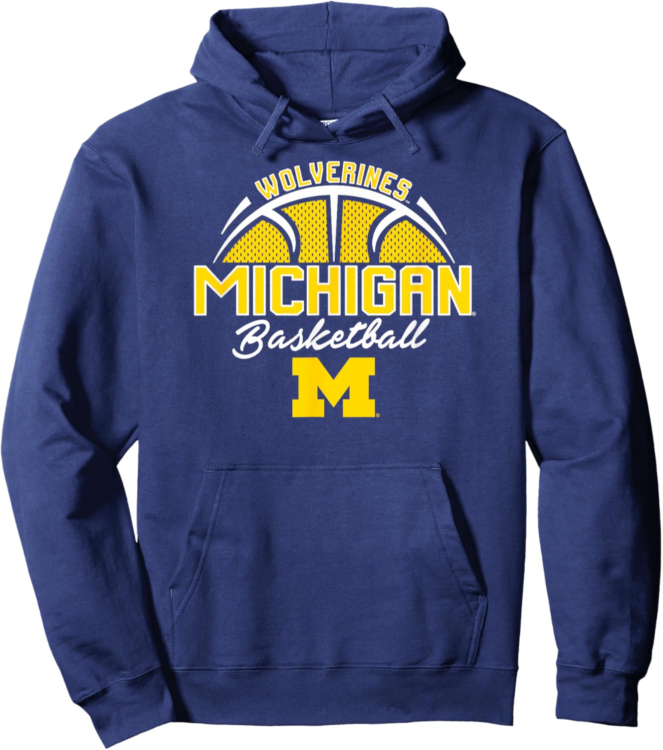 Michigan Wolverines Basketball Three Pointer Navy Hoodie - Hoodie | Navy