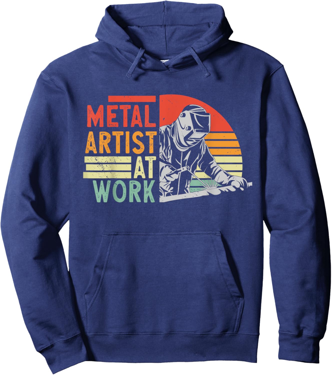 Welder Welding Metal Worker Hoodie - Hoodie | Navy