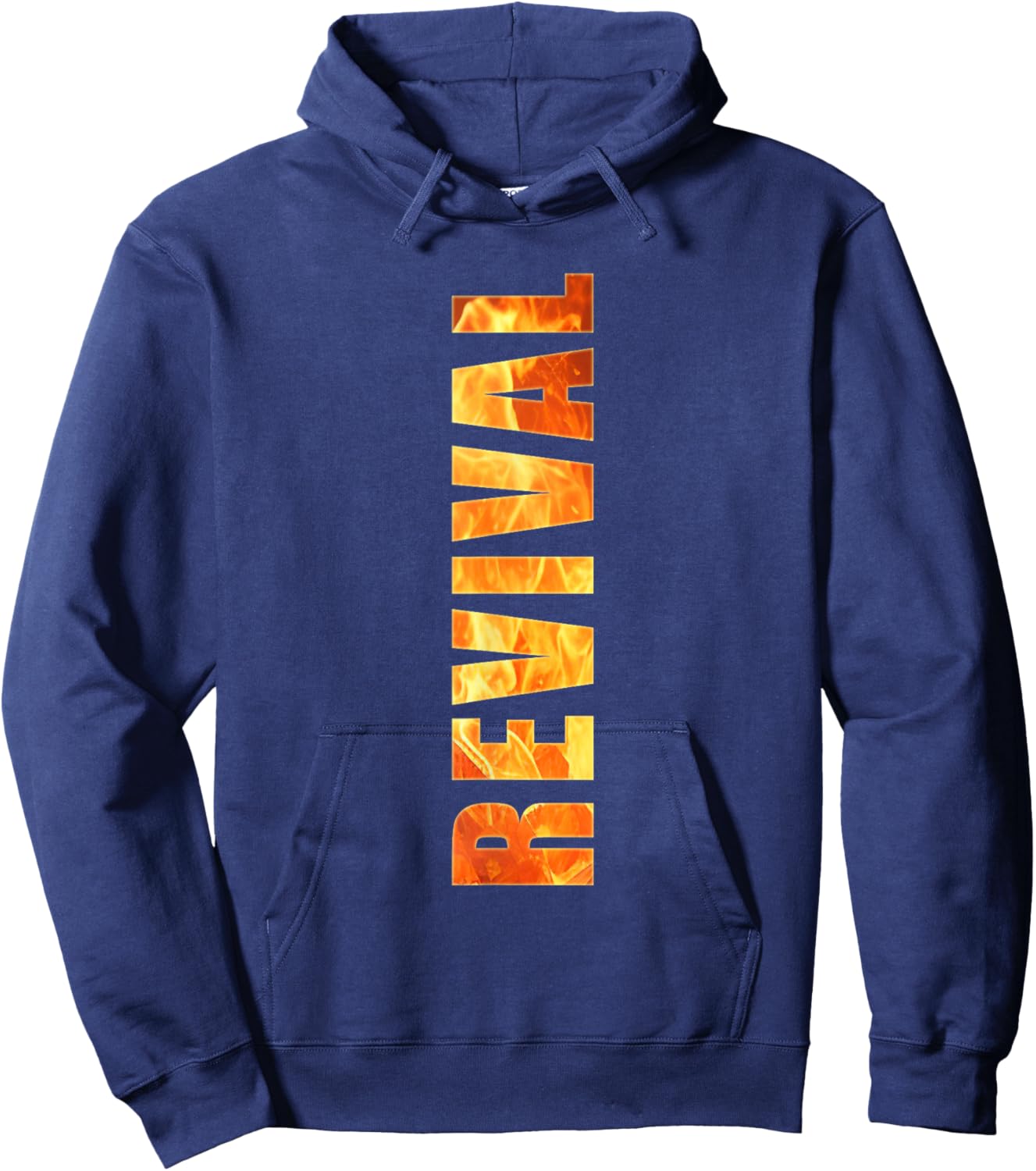 Christian Faith Revival Fire – Born-Again Church Graphic Hoodie - Hoodie | Navy