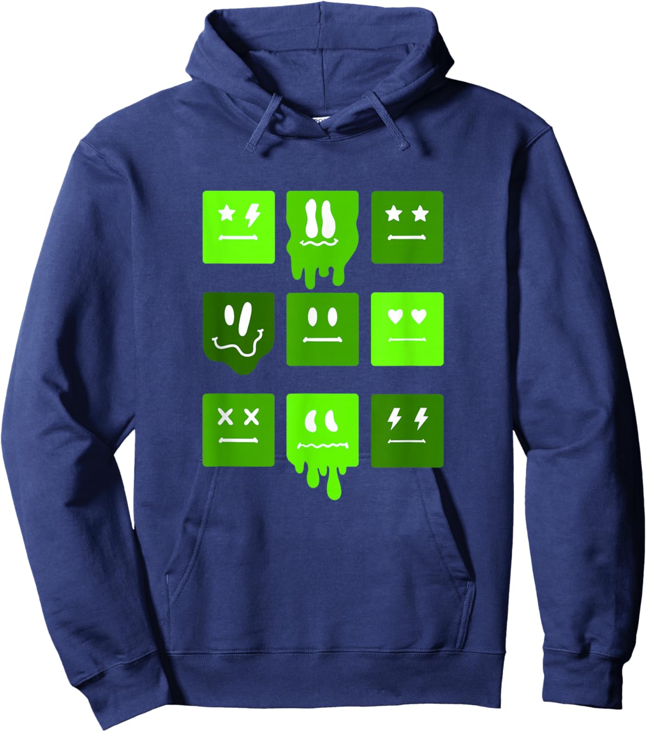 Green Moods Green Graphic Hoodie - Hoodie | Navy