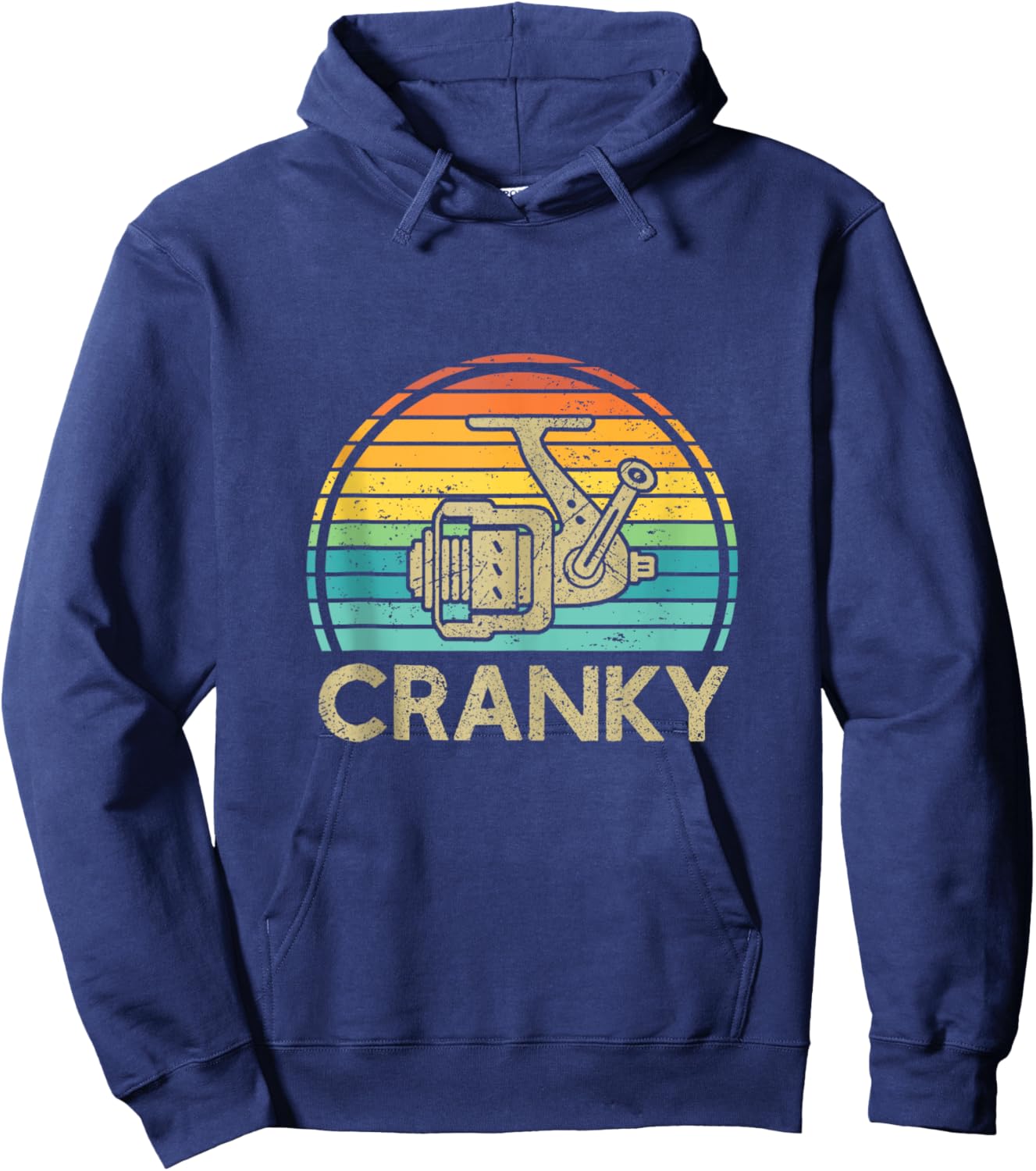 Crankbait Fishing Lure - Cranky Funny Gift Ideas For Fishing Hoodie - Hoodie | Navy