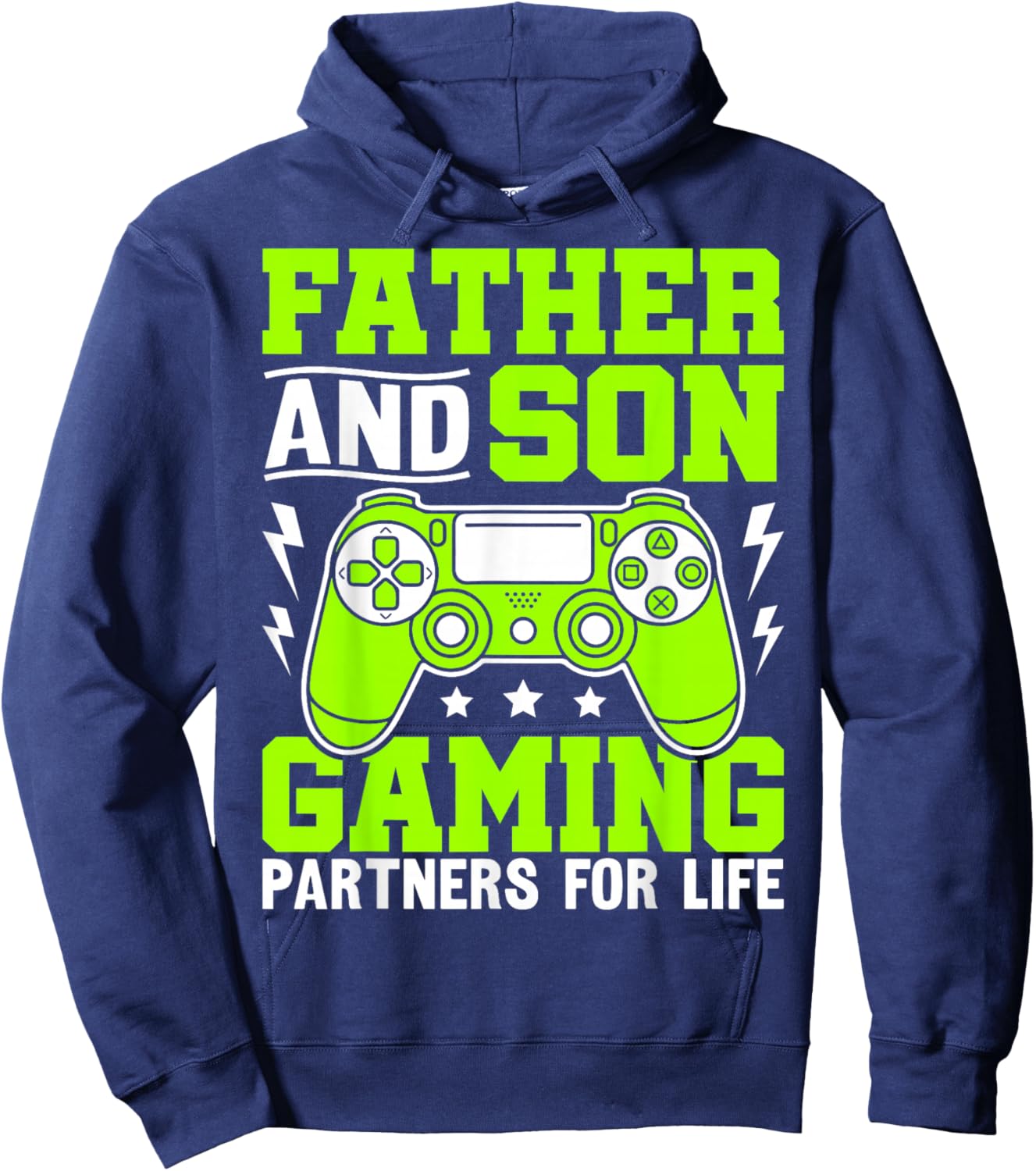 Father and Son Gaming Partners for Life Hoodie - Hoodie | Navy