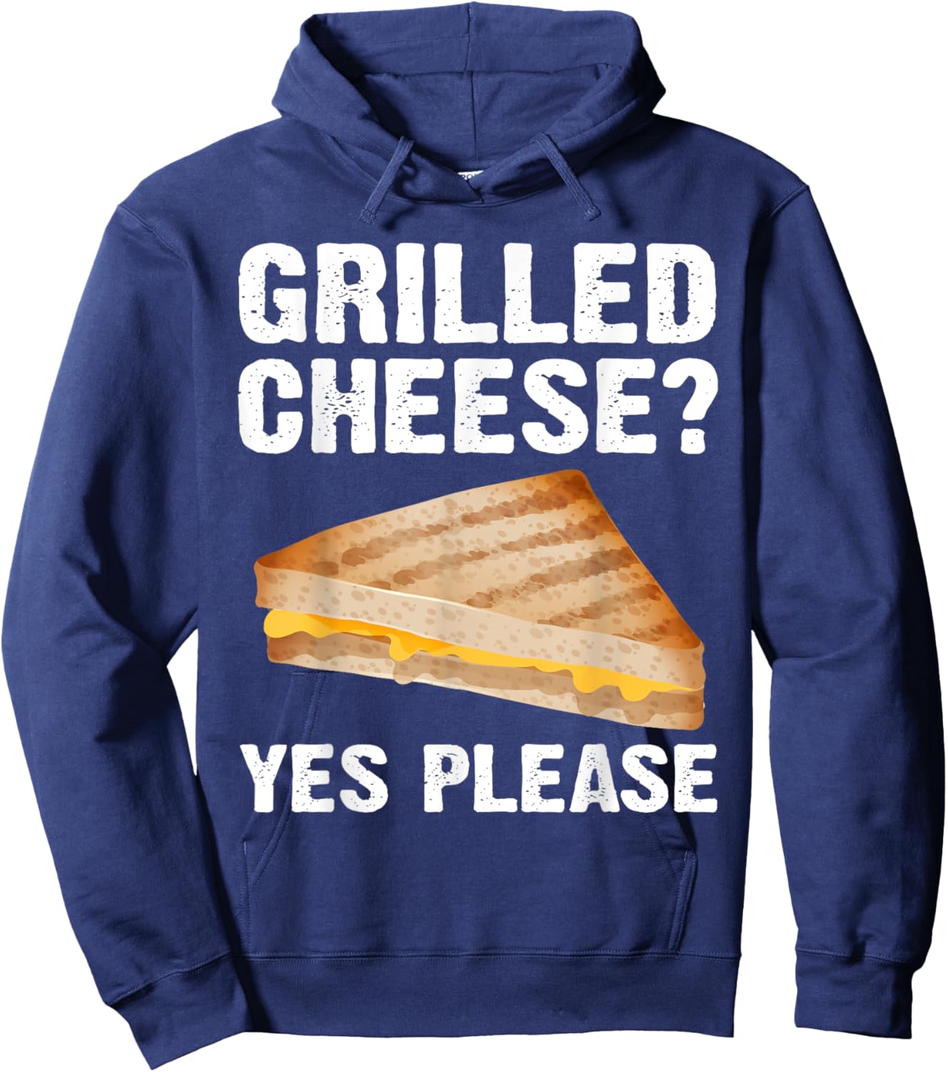 Cool Grilled Cheese Art Women Grilled Cheese Lover Hoodie - Hoodie | Navy
