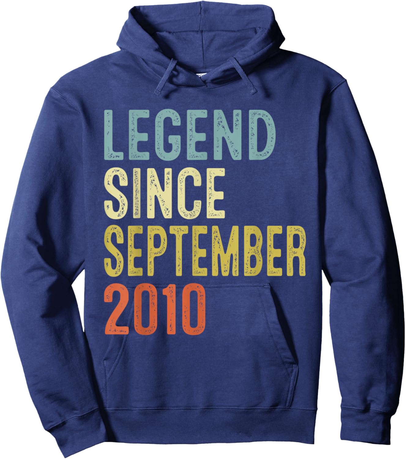 Legend Since September 2010 15th Birthday Gifts 15 Year Old Hoodie - Hoodie | Navy