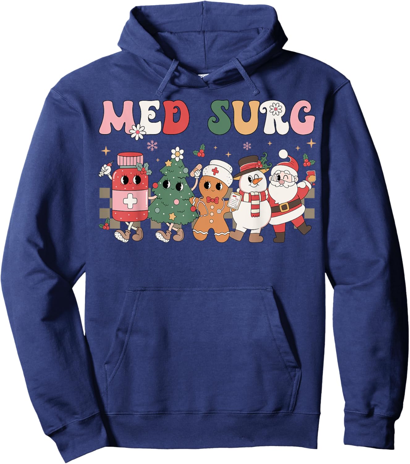 Med Surg Christmas Medical Surgical Nursing Group Hoodie - Hoodie | Navy