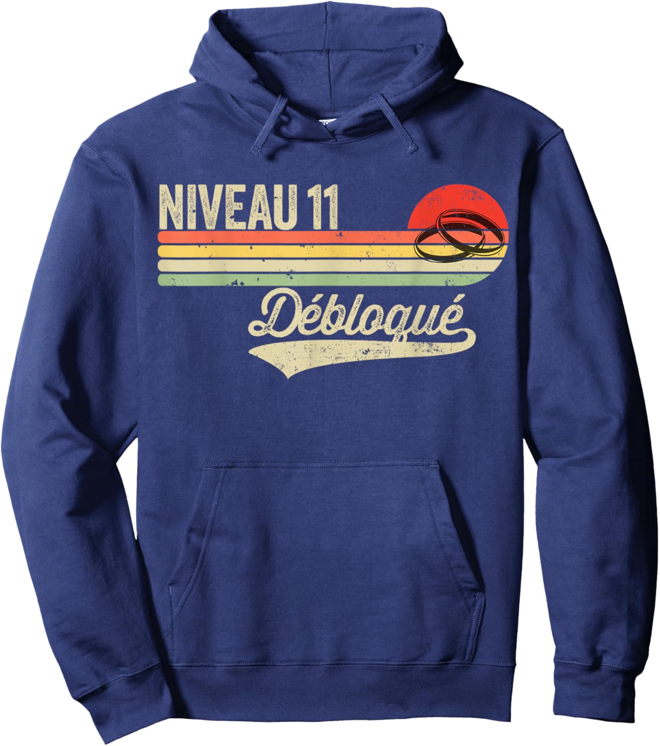 Idée Cadeau Humour Noces de Corail - 11 Ans de Mariage Hoodie - Hoodie | Navy