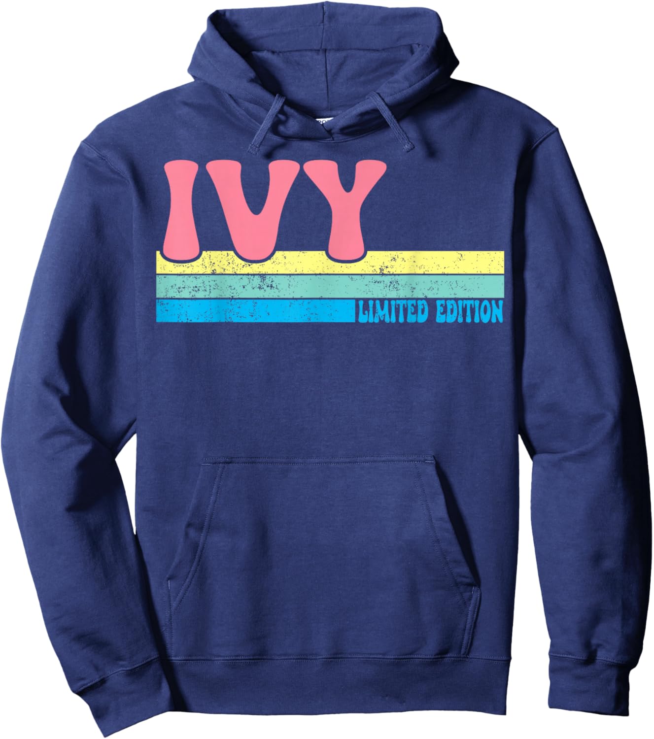 IVY Name Personalized Cute Idea Groovy Women IVY Hoodie - Hoodie | Navy