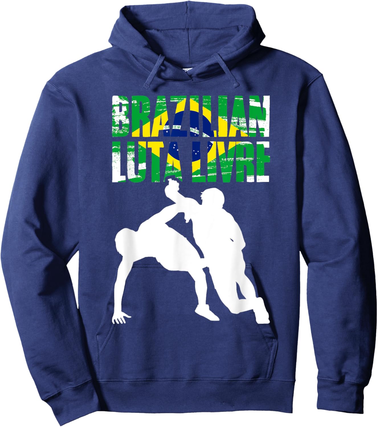 Luta Livre Awesome Brazilian Martial Arts Freestsyle Fighter Hoodie - Hoodie | Navy