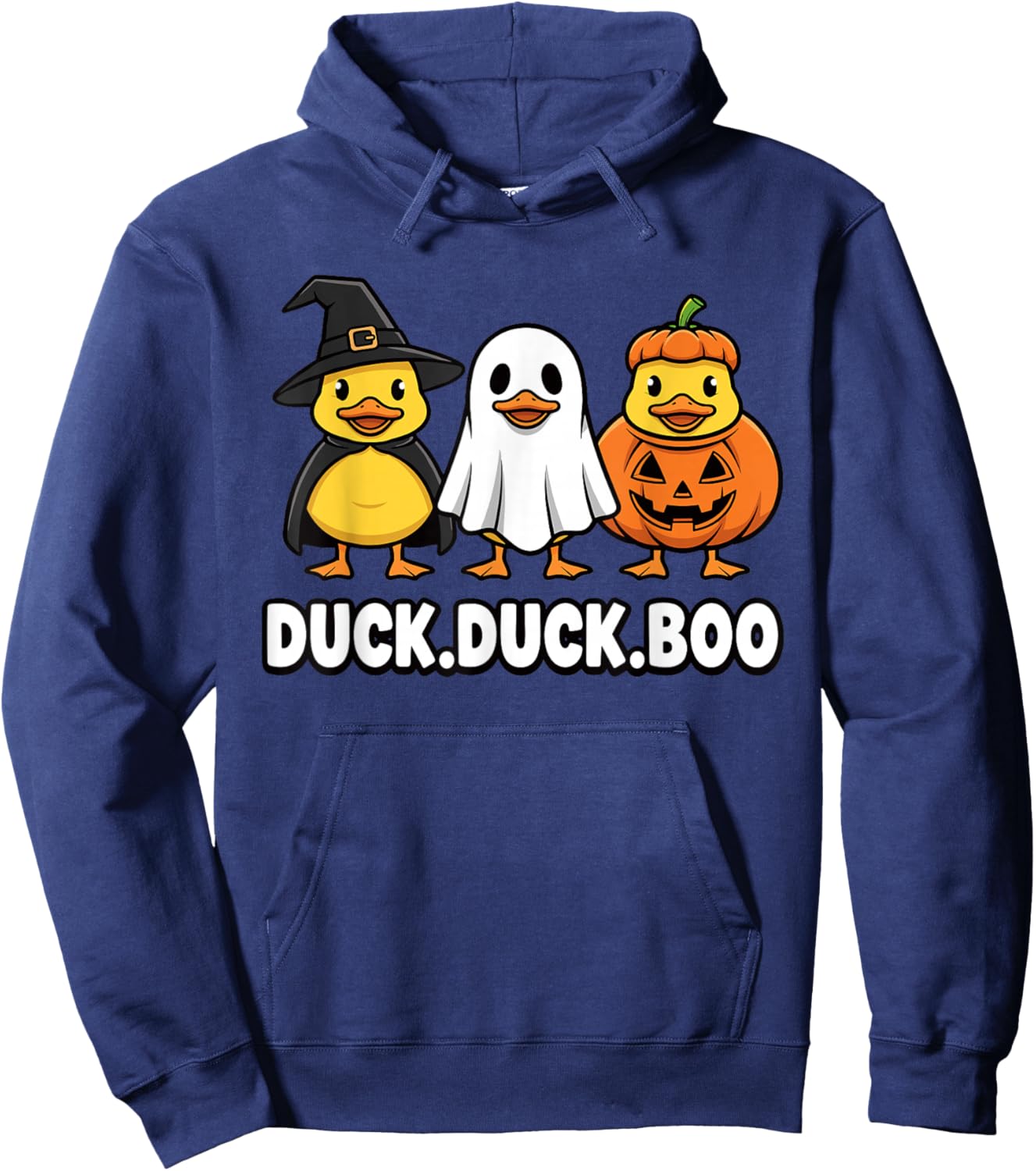Duck Boo Halloween Ducks Witch Ghost Pumpkin Family Matching Hoodie - Hoodie | Navy