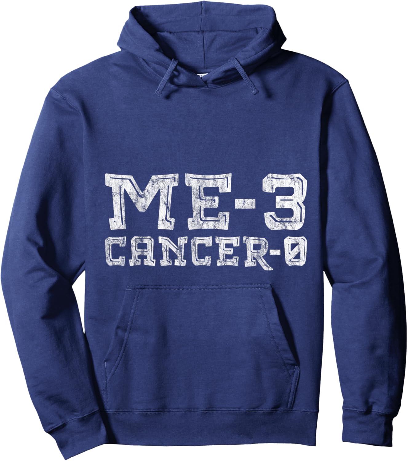 Me 3 Cancer 0 Survivor Inspiration Journey Hoodie - Hoodie | Navy