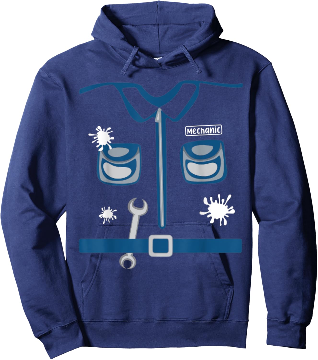 Future Mechanic Costume Halloween Workshop Career Day Kids Hoodie - Hoodie | Navy