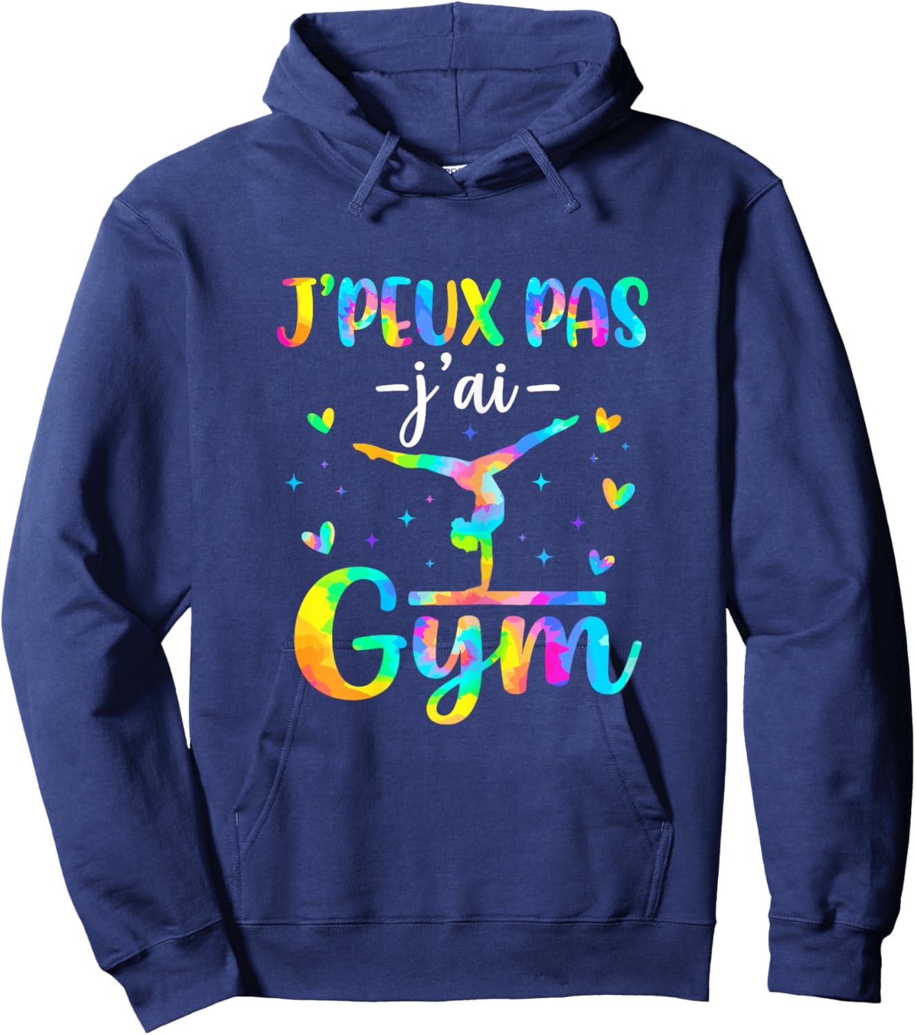 Je Peux Pas J'Ai Gym Fille Gymnastique Rythmique Hoodie - Hoodie | Navy
