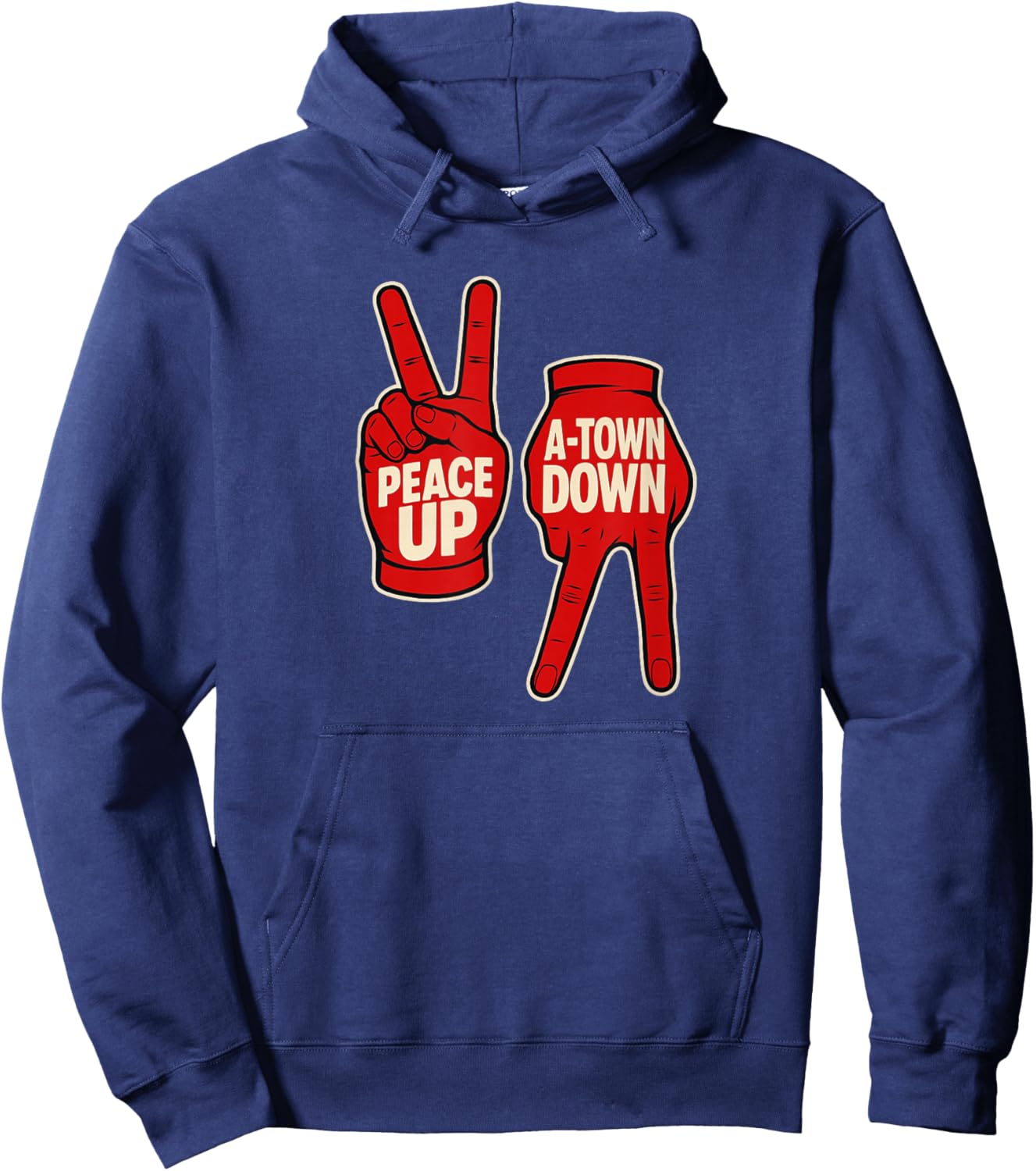 Peace Up A Town Down Apparel Men Women Hoodie - Hoodie | Navy