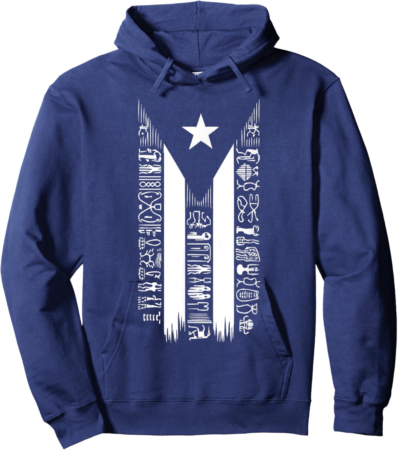 Taino Indian Puerto Rico Pride Boricua Puerto Rican Hoodie - Hoodie | Navy