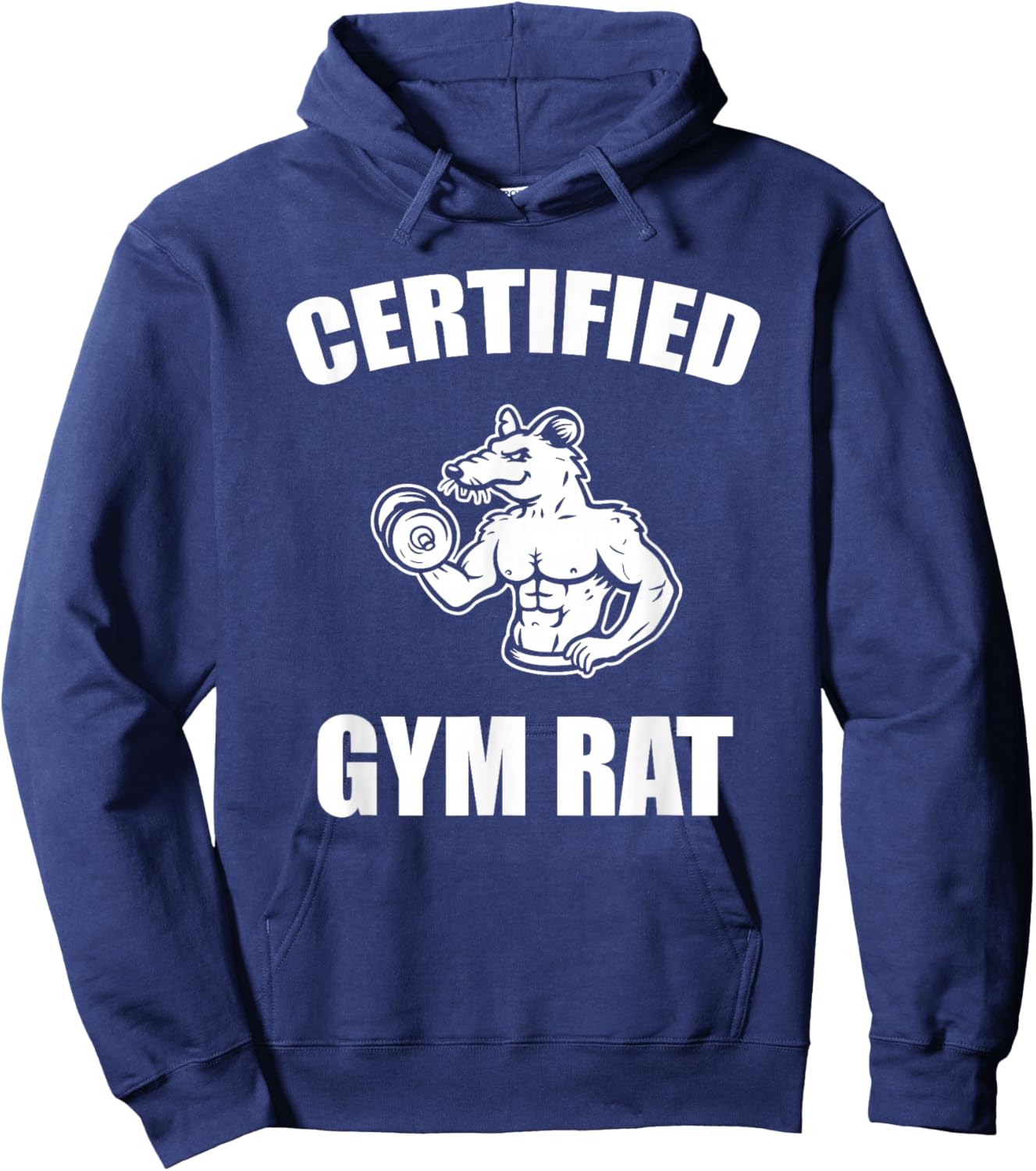 Certified gym rat Hoodie - Hoodie | Navy