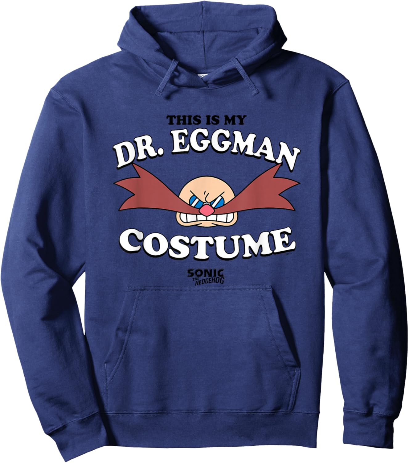 Sonic The Hedgehog Halloween This Is My Eggman Retro Costume Hoodie - Hoodie | Navy