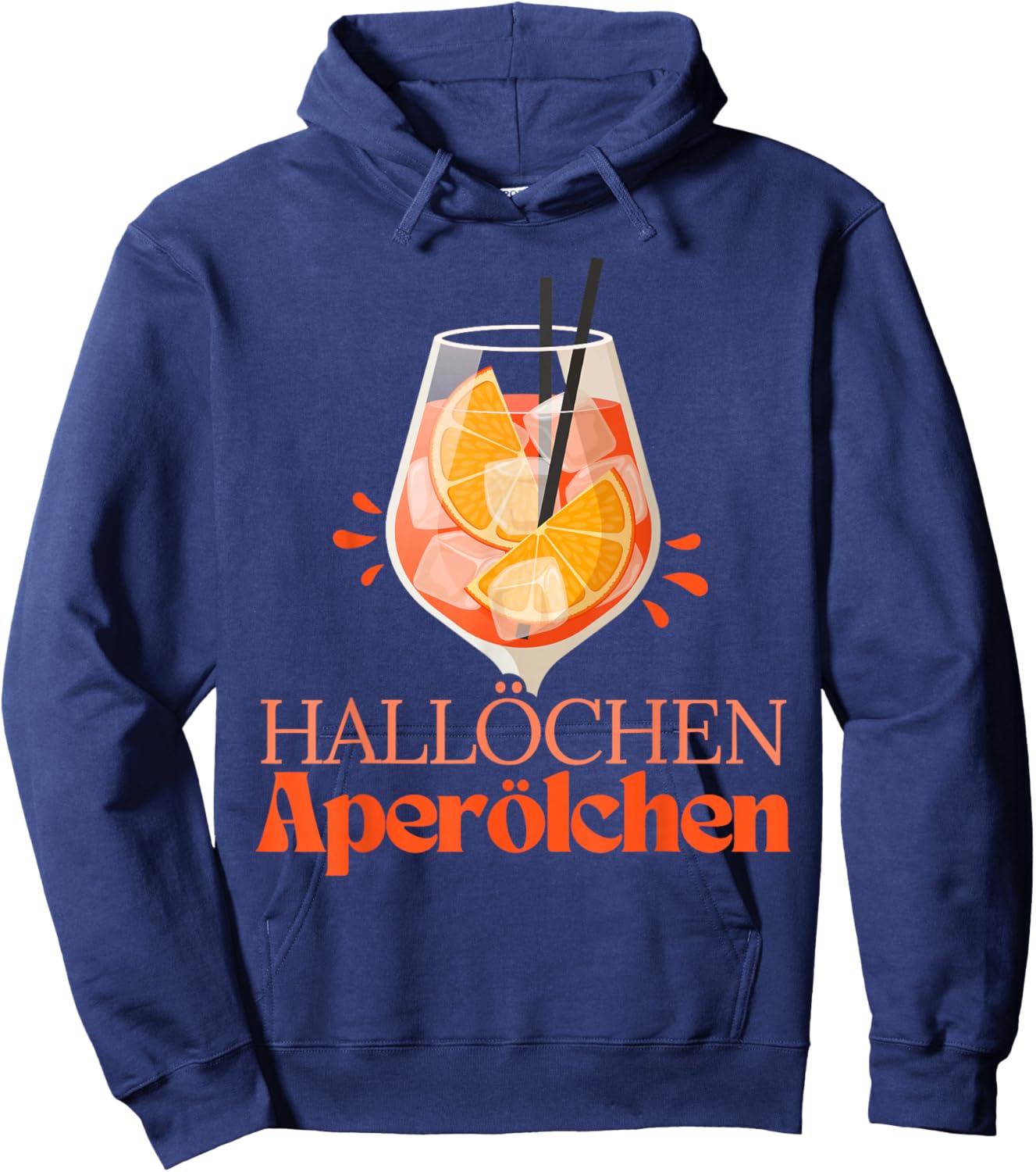 Hallöchen Aperölchen Summer Party Cocktail Spritz Aperitif Hoodie - Hoodie | Navy