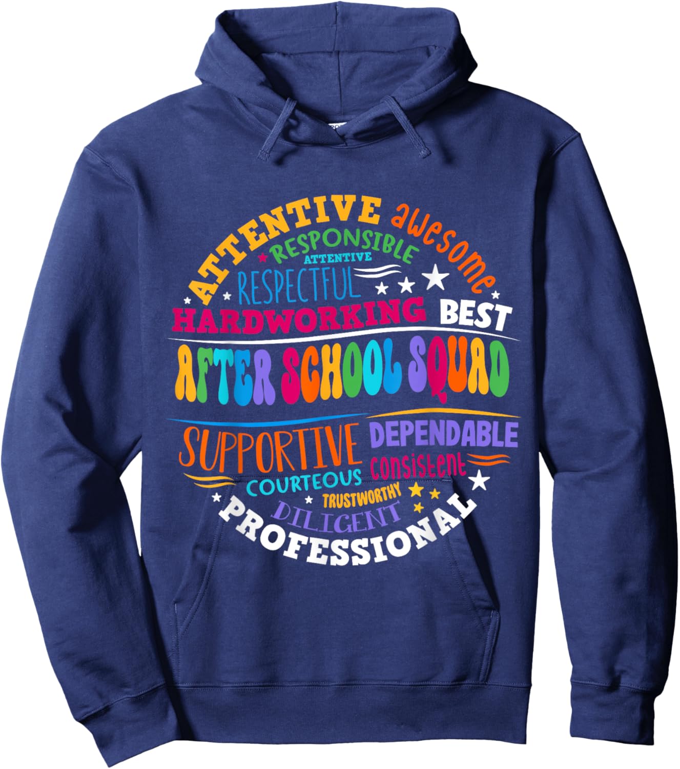Groovy After School Squad After School Program Staff Hoodie - Hoodie | Navy