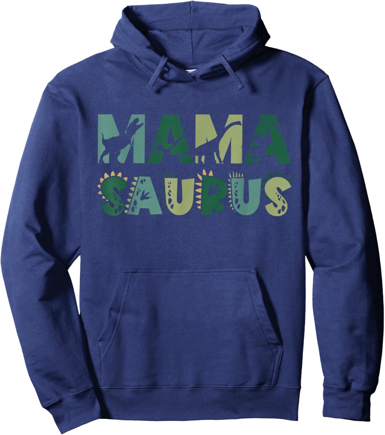 Mama Saurus Matching Family Birthday Dinosaur Men Women Kids Hoodie - Hoodie | Navy
