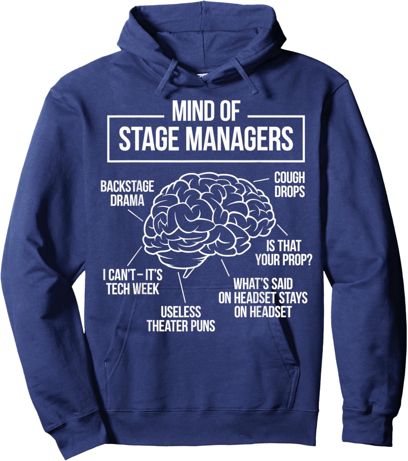 Funny Stage Manager Hoodie - Hoodie | Navy