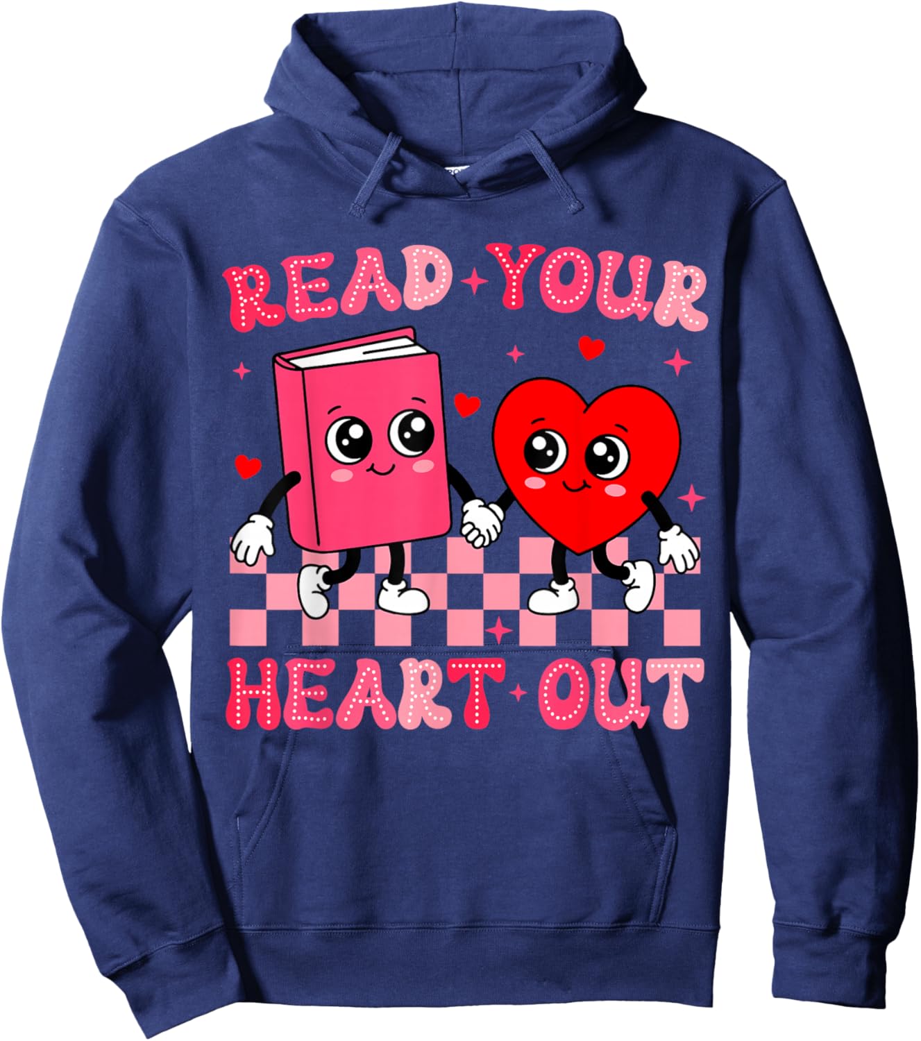 Read Your Heart Out Cute Reading Book Lover Hoodie - Hoodie | Navy
