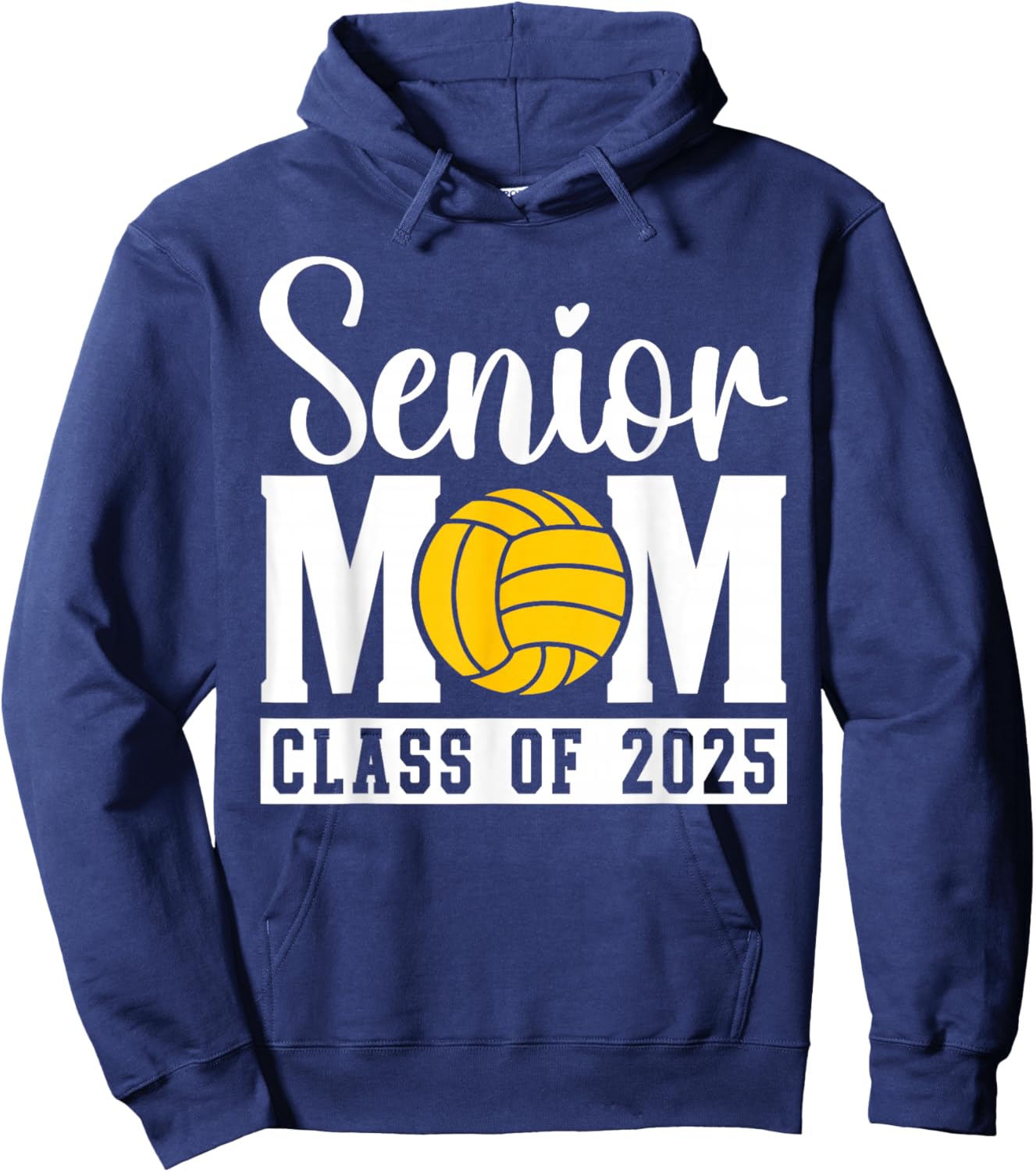 Senior Water Polo Mom 2025 Graduation Class Of 2025 Women's Hoodie - Hoodie | Navy