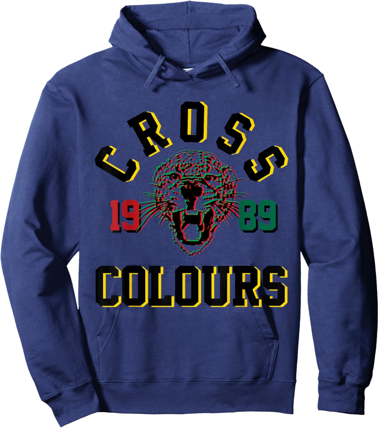 CXC 89 Cheetah | Retro Graphic 1990's Urban Vintage Hoodie - Hoodie | Navy