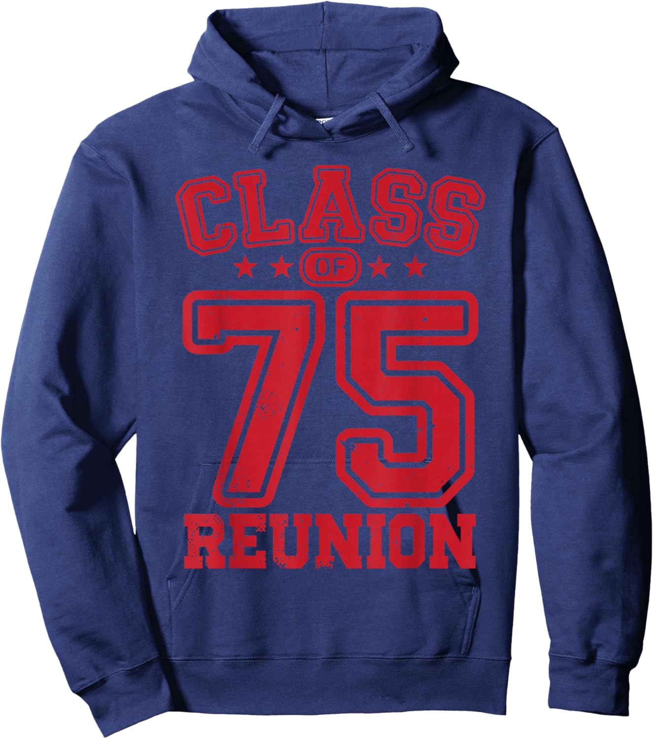 Class of 1975 Reunion Alumni Senior 75 Anniversary College Hoodie - Hoodie | Navy