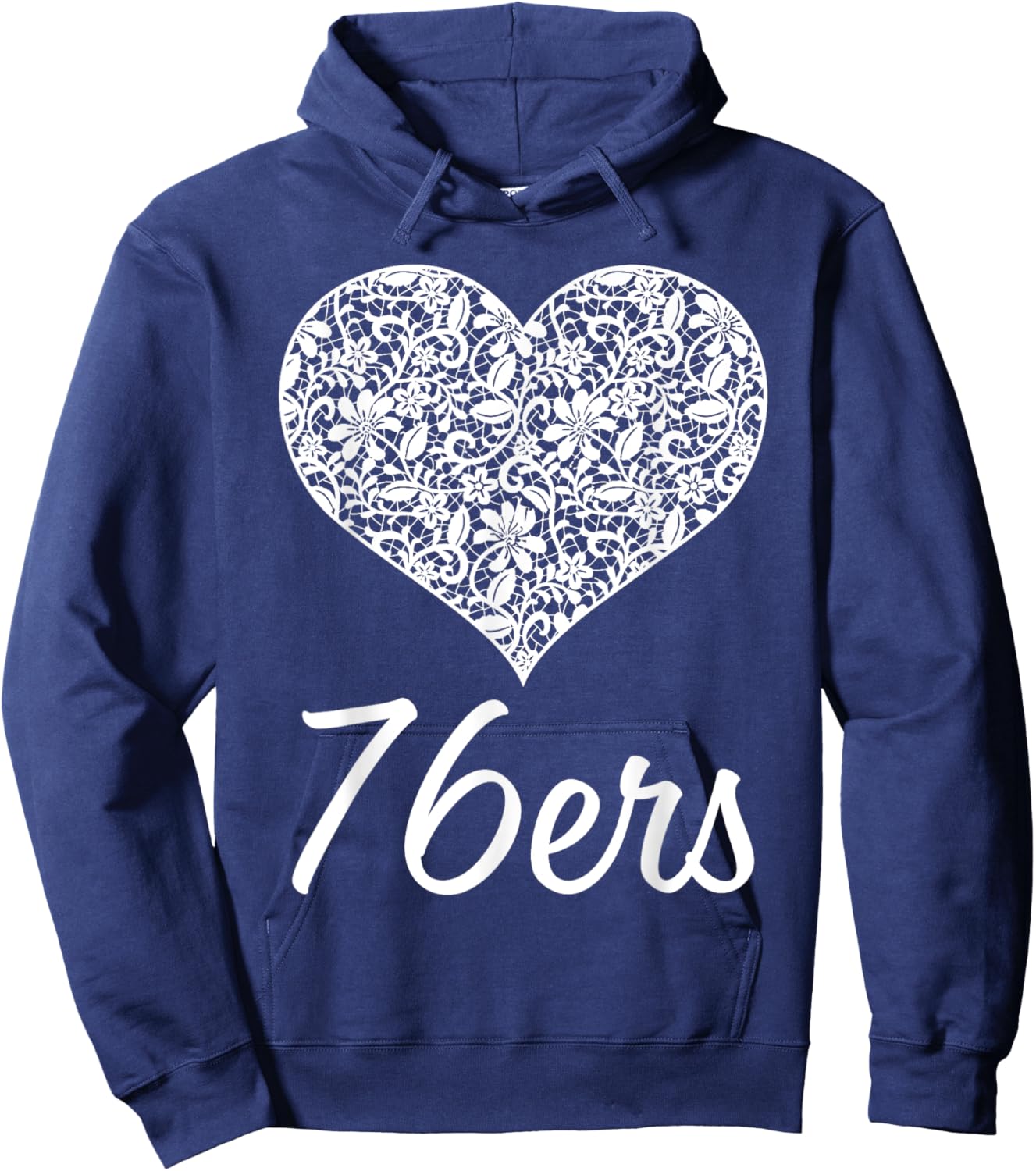 76Ers Independence Lace Heart HS Hoodie - Hoodie | Navy