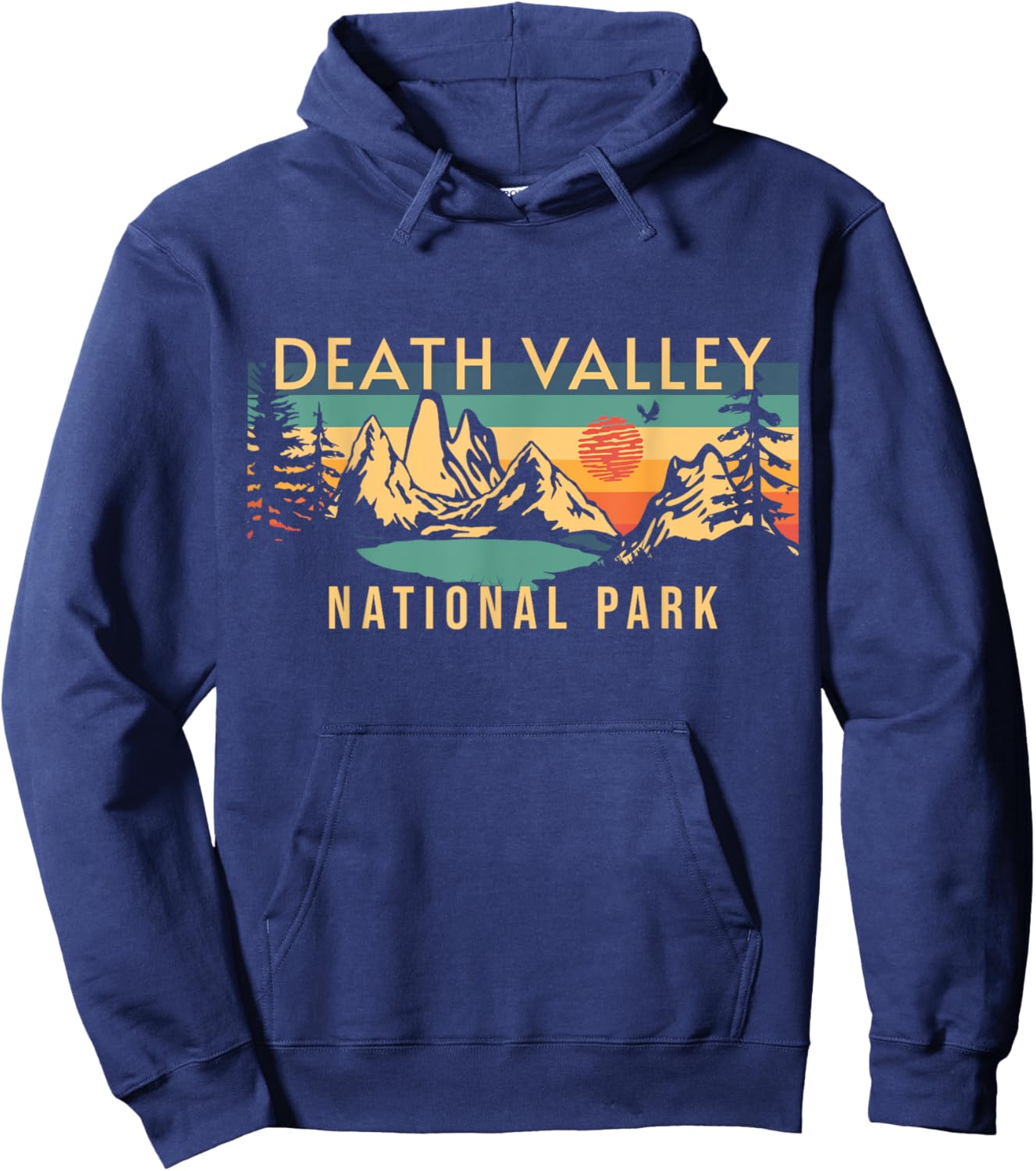 Death Valley National Park California USA Outdoor - -Adults/Kids - Black - Short Sleeve - Cotton - - Medium - Small Hoodie - Hoodie | Navy