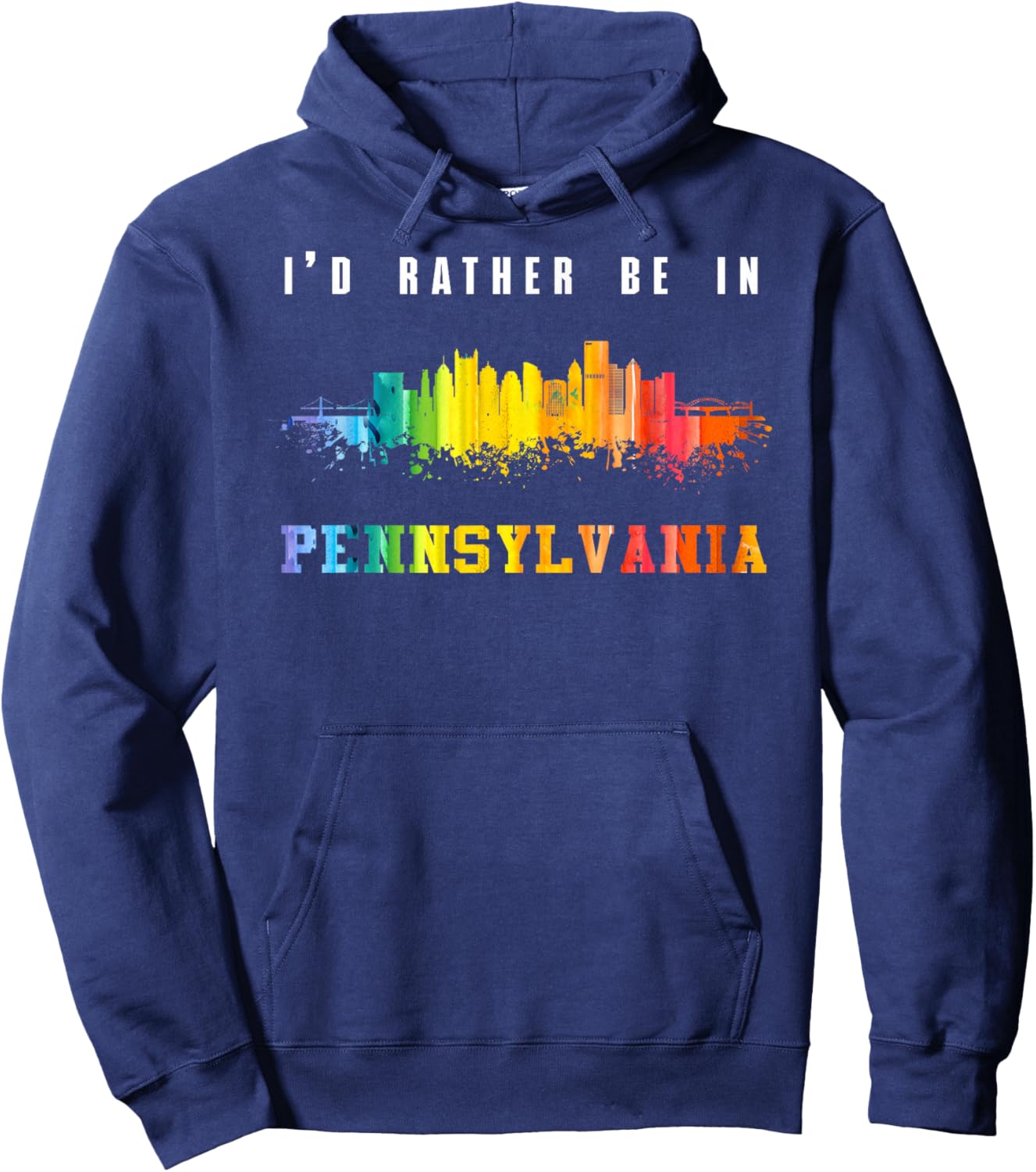 I'd Rather Be In Pennsylvania Hoodie - Hoodie | Navy