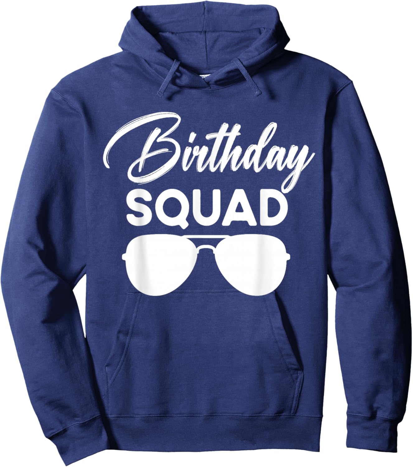 Birthday Squad Party Matching Family Group Birthday Team Hoodie - Hoodie | Navy