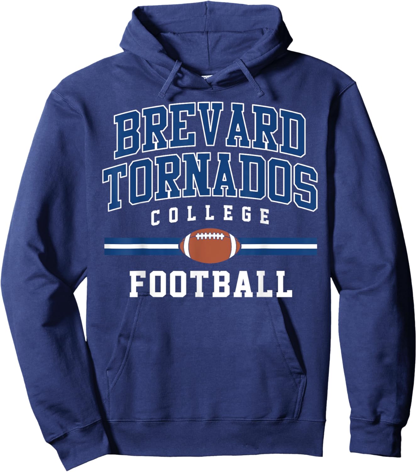 Brevard Tornados College Football Arch Vintage Design Hoodie - Hoodie | Navy