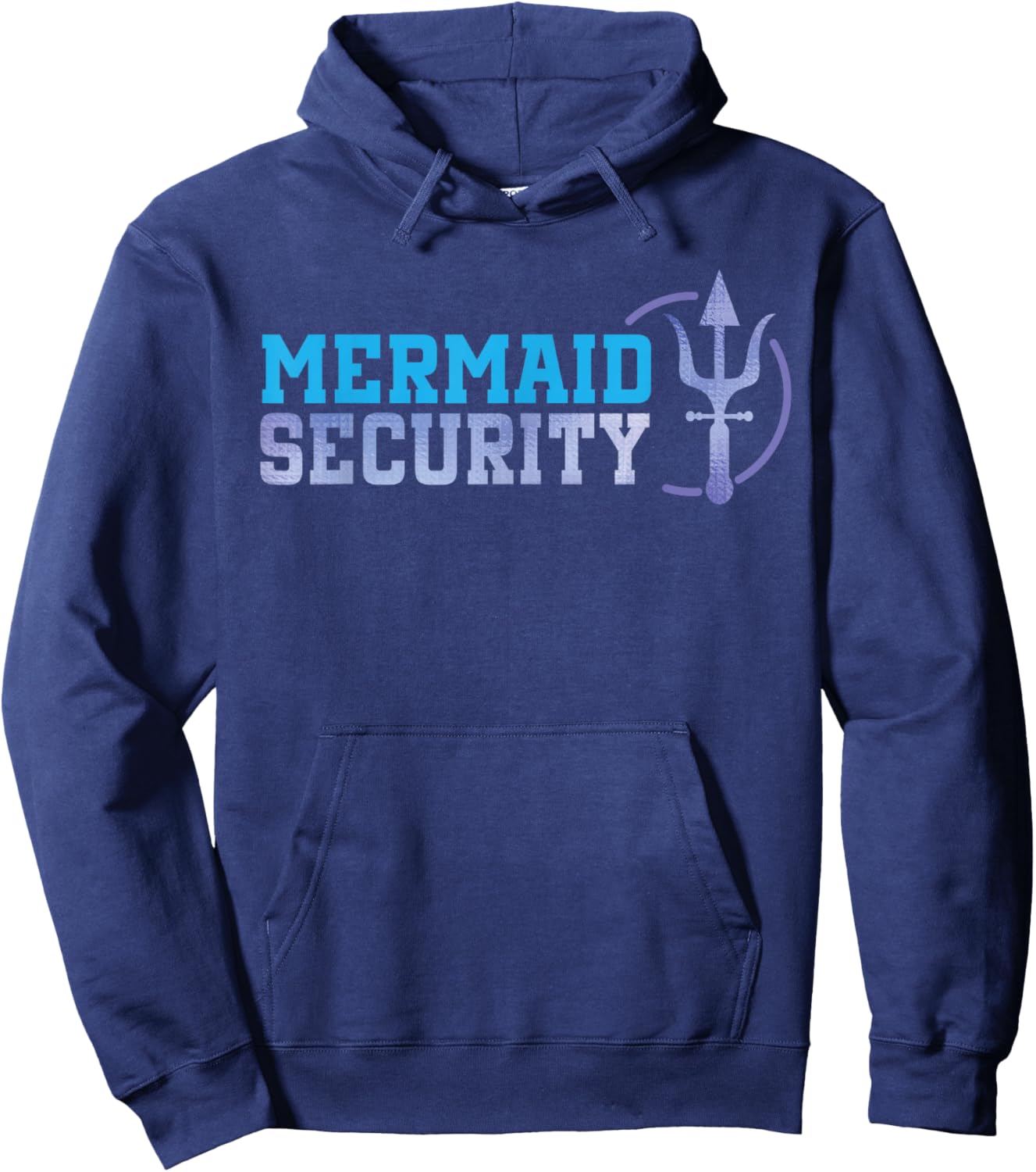 Mermaid Security Halloween Costume Dad Men Boy Hoodie - Hoodie | Navy