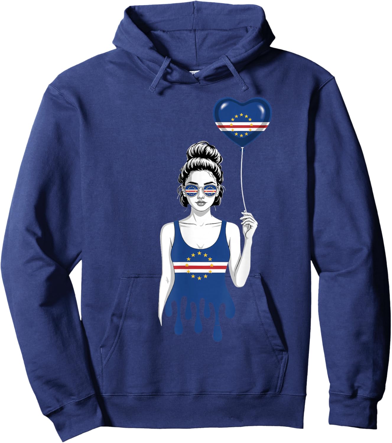 Drapeau Cap-Vert Racines Cap-Vert Cap-Vert Hoodie - Hoodie | Navy